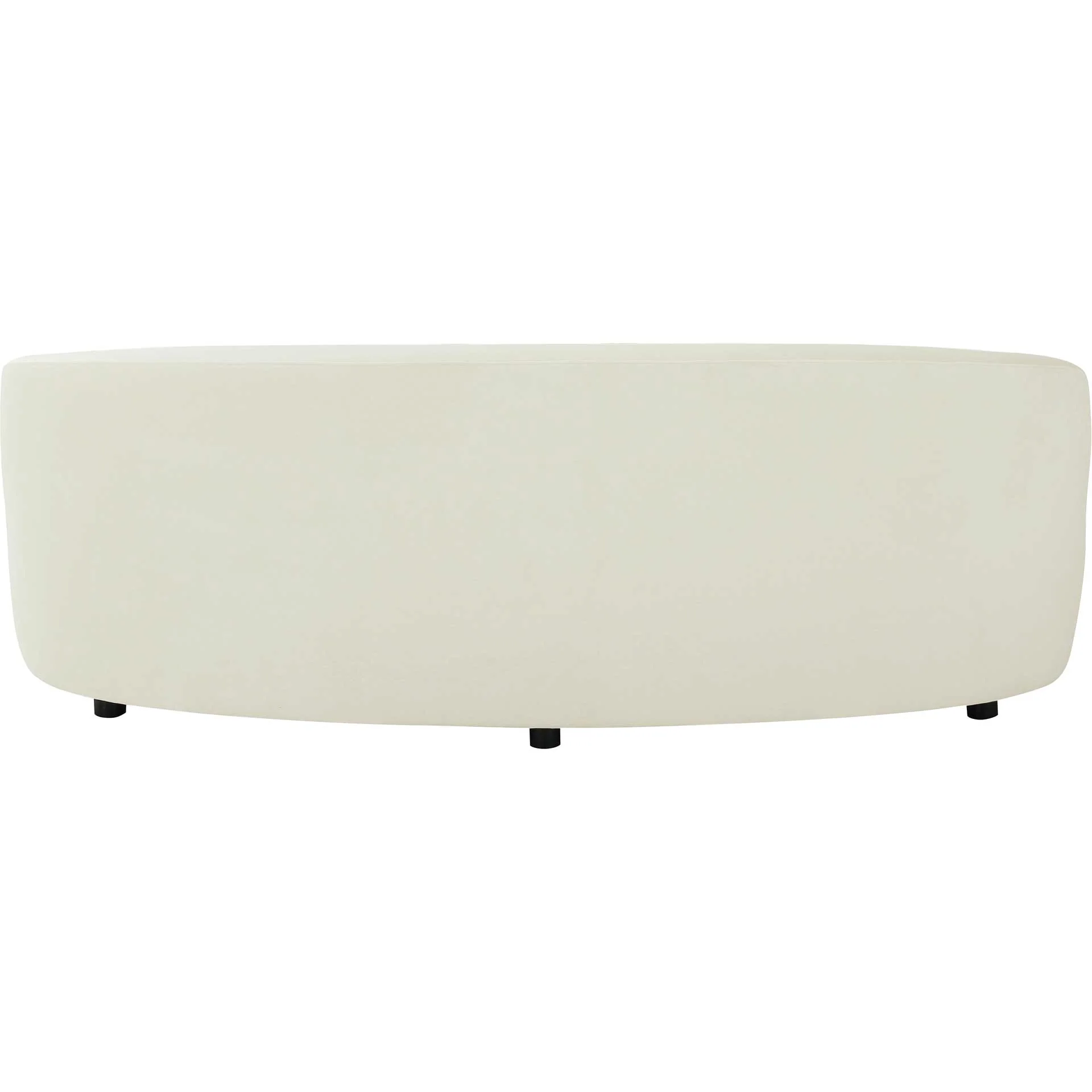 Caitria Velvet Sofa Cream - Image 3