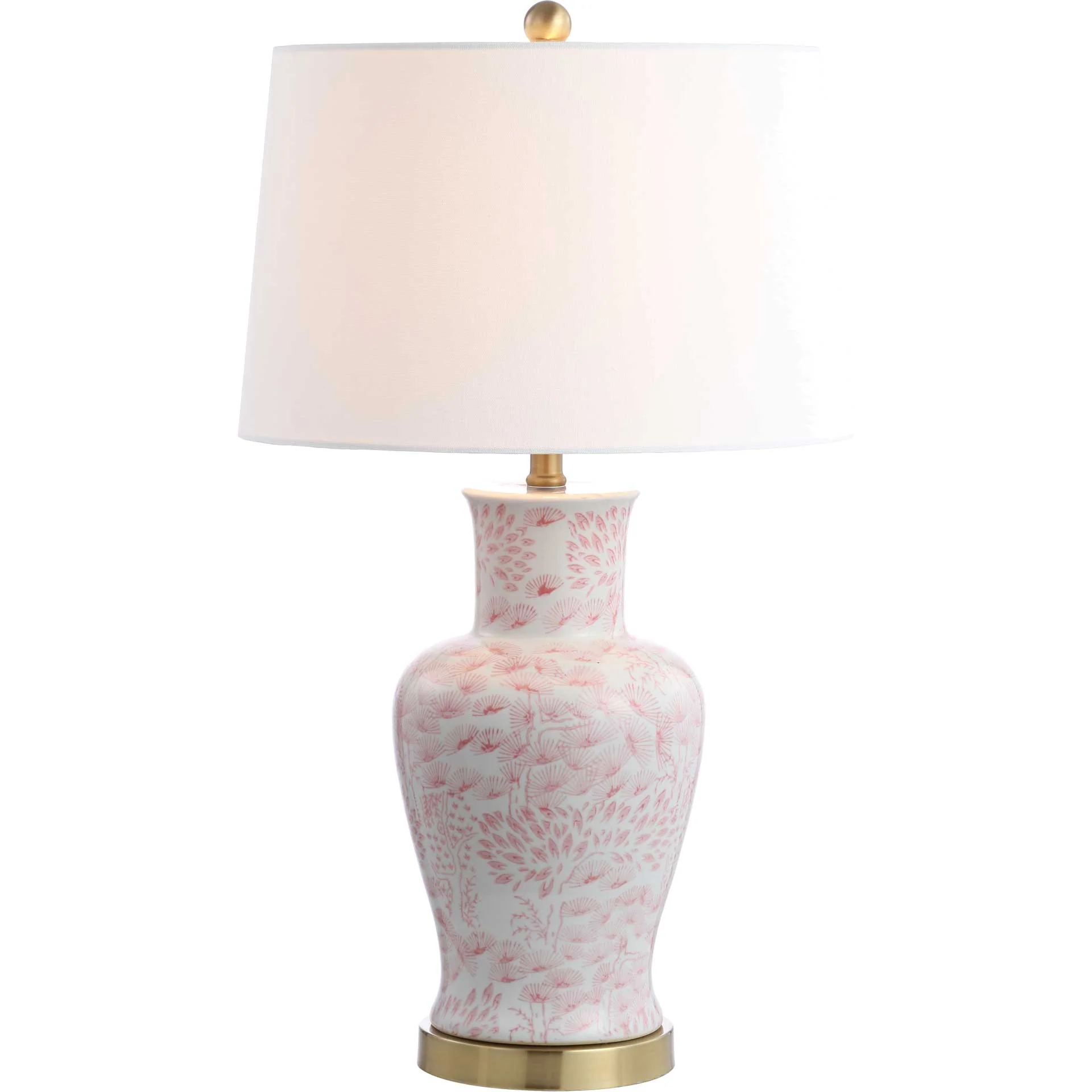 Caleb Table Lamp Pink/White (Set of 2) - Image 2