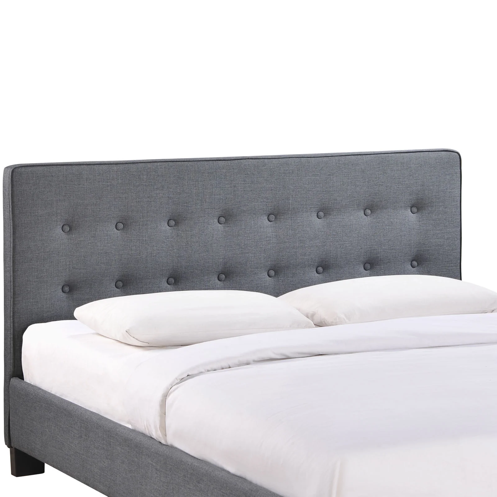 Calera Queen Fabric Bed Gray - Image 2