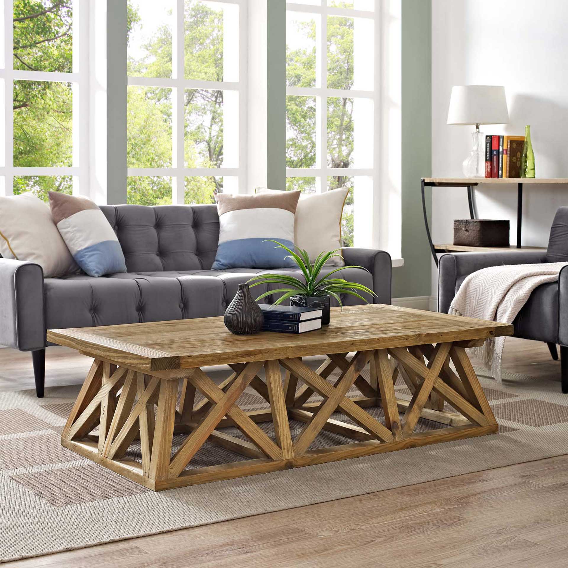 Calera Wood Coffee Table Brown - Image 5
