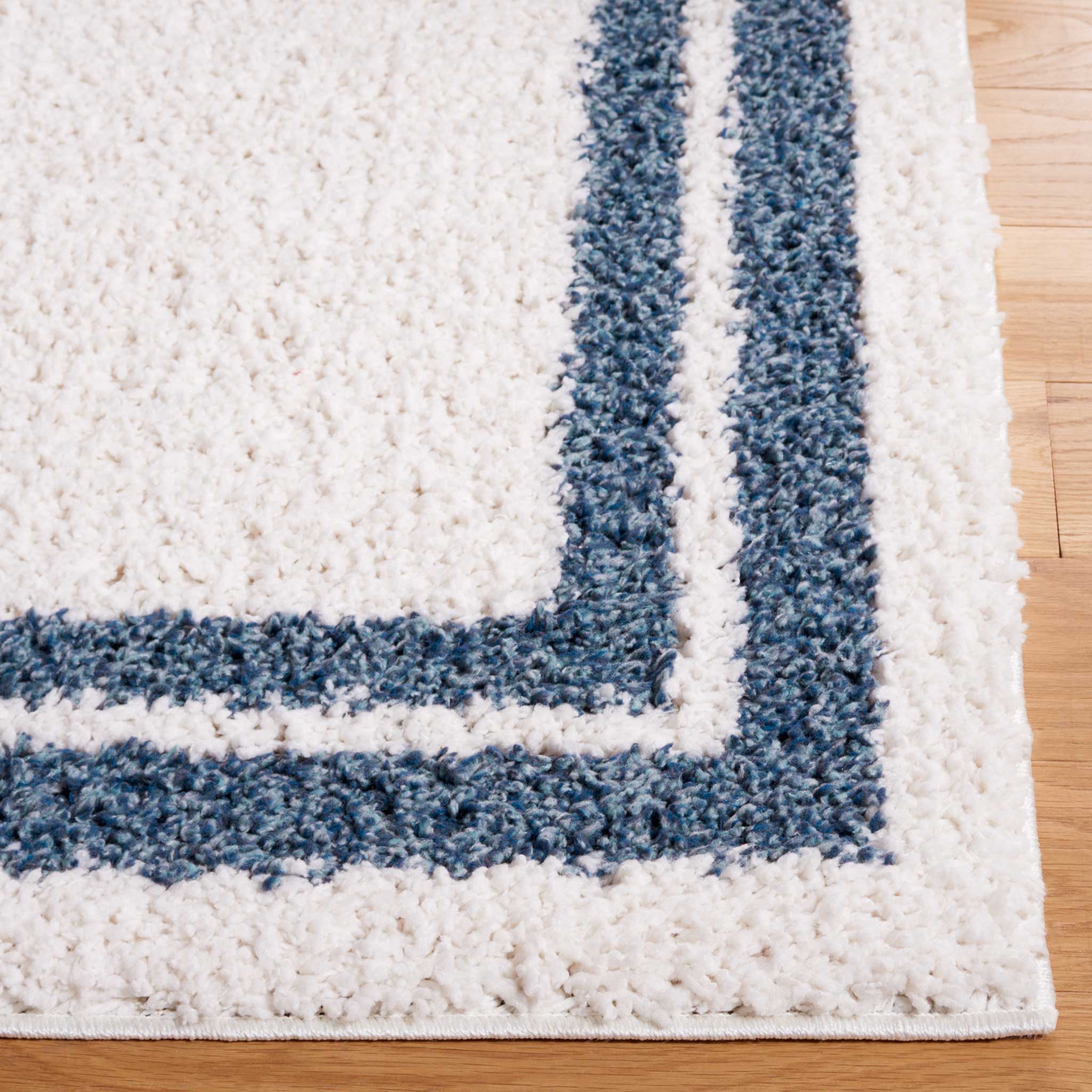 Calico Shag 100 Area Rug Ivory/Blue - Image 2