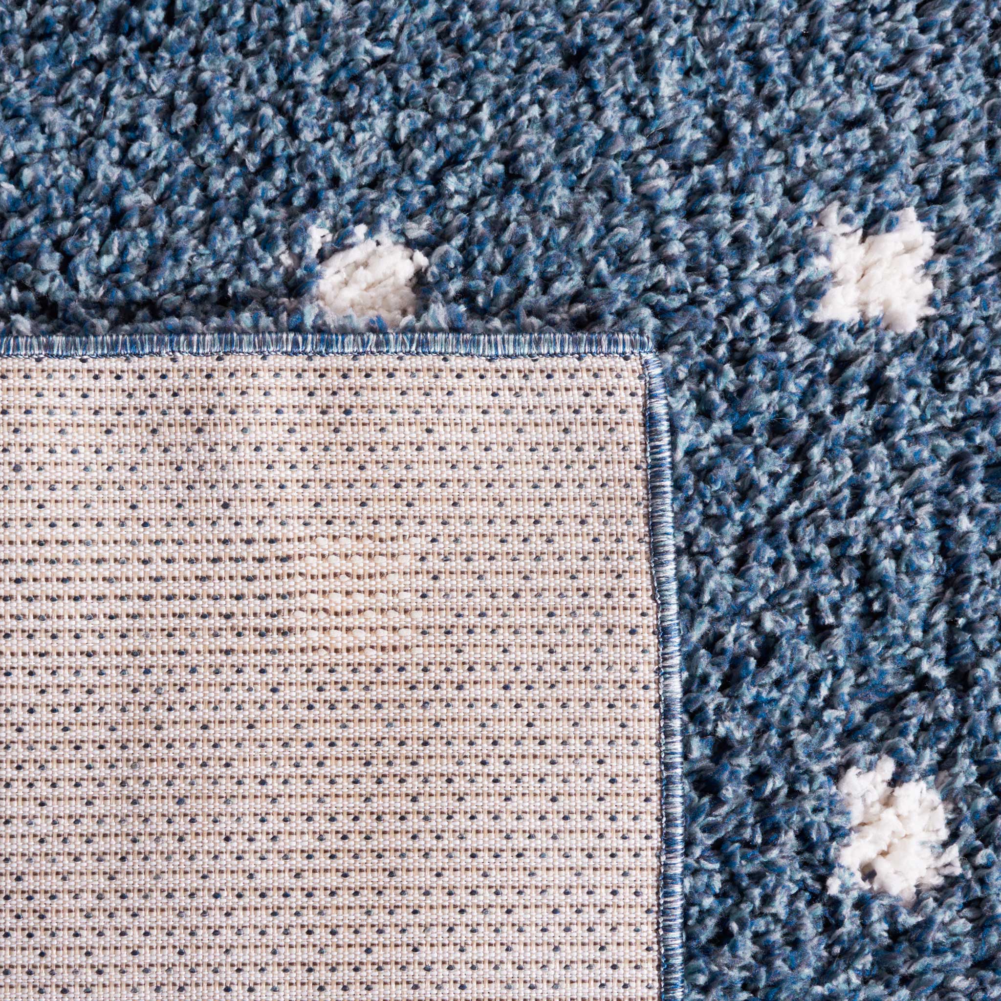 Calico Shag 102 Area Rug Blue/Ivory - Image 5