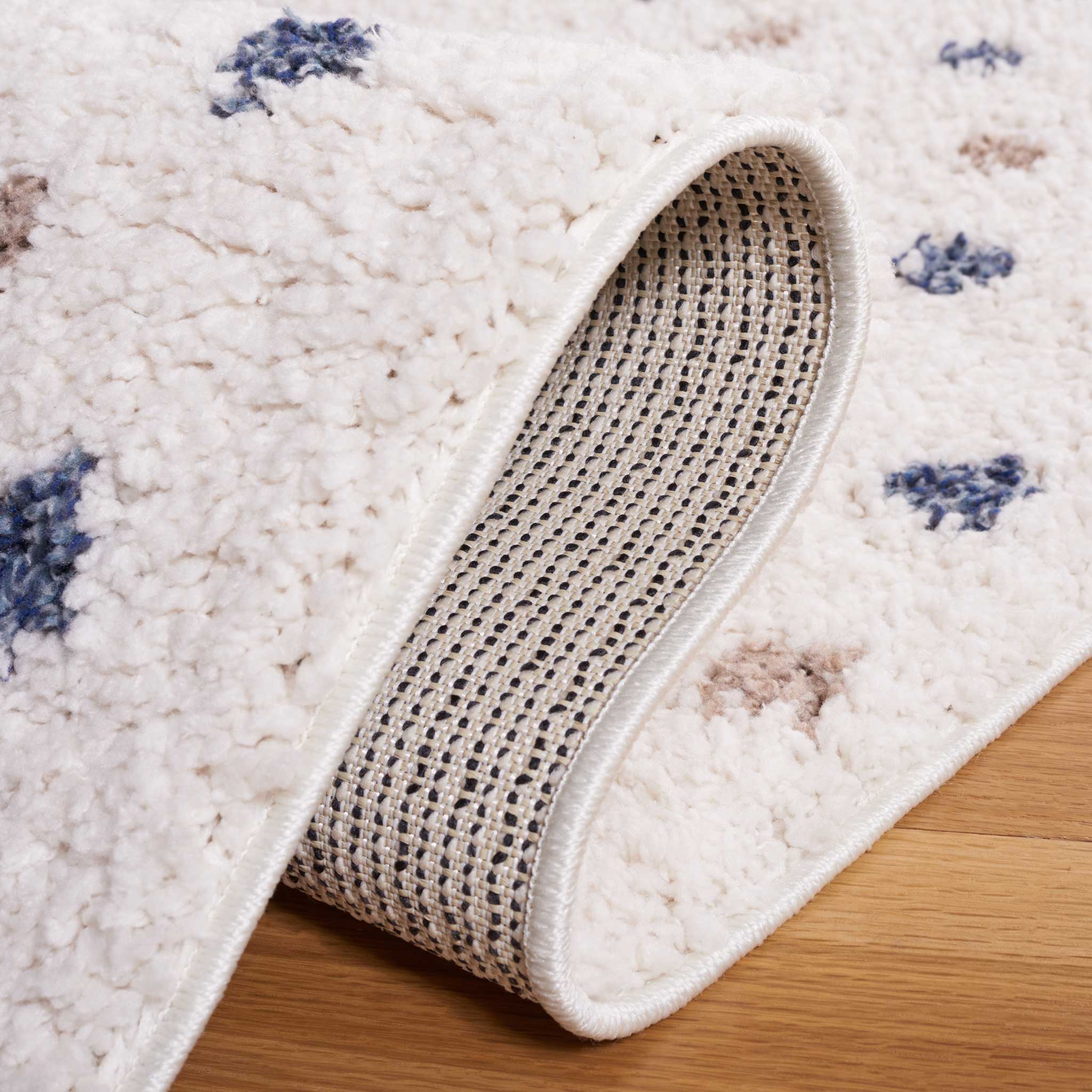 Calico Shag 102 Area Rug Ivory/Taupe - Image 3