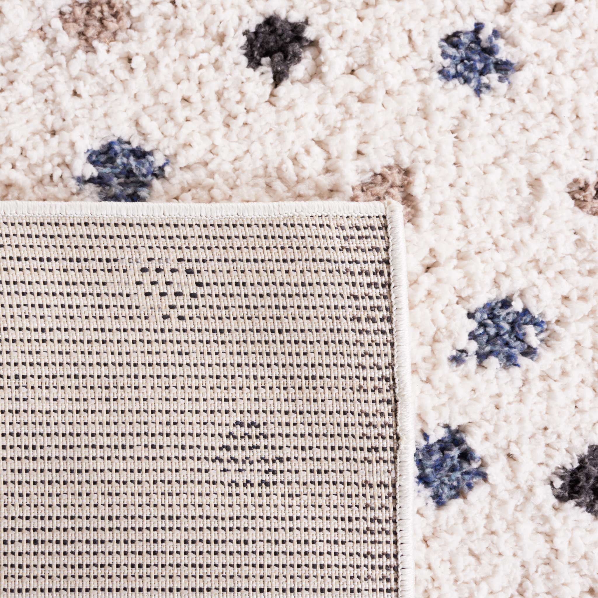 Calico Shag 102 Area Rug Ivory/Taupe - Image 5