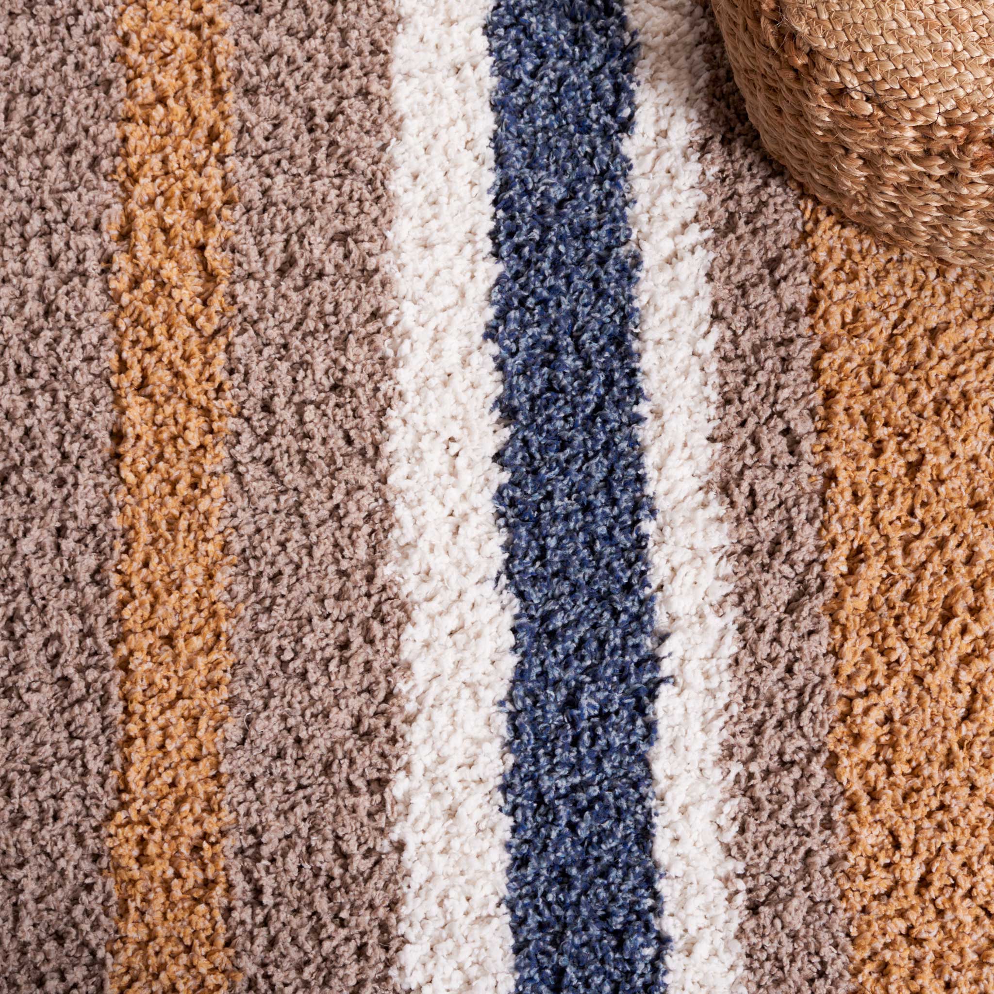 Calico Shag 104 Area Rug Taupe/Ivory - Image 4