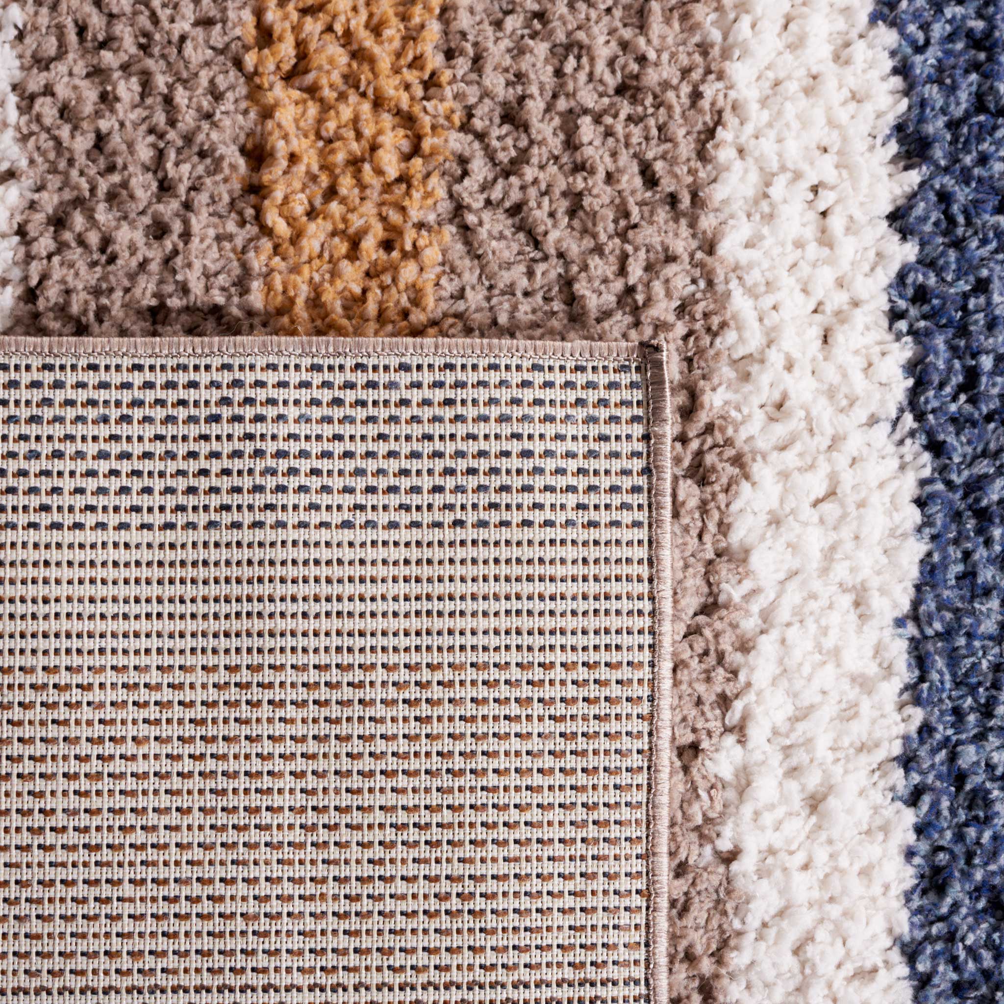 Calico Shag 104 Area Rug Taupe/Ivory - Image 5