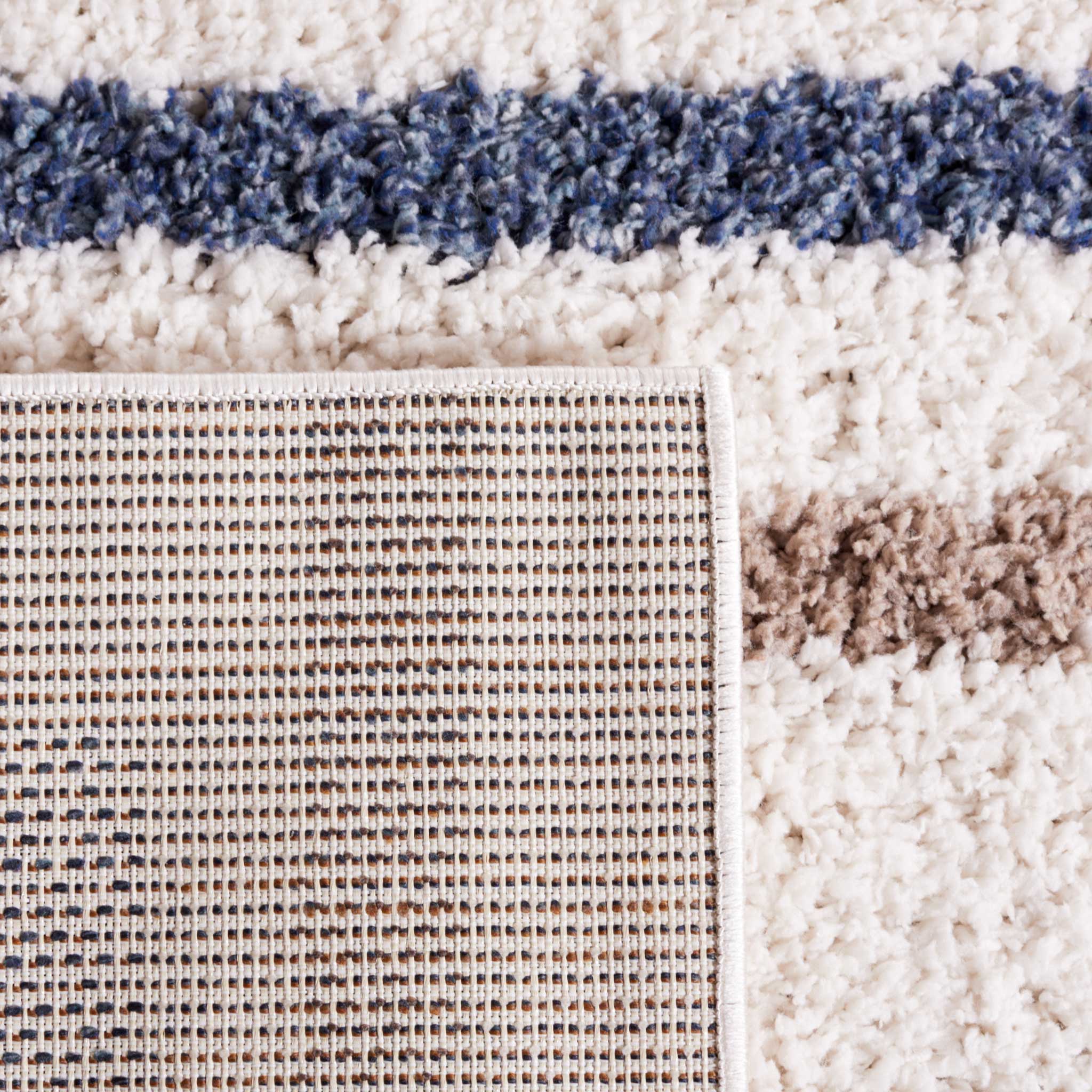 Calico Shag 106 Area Rug Ivory/Taupe - Image 5