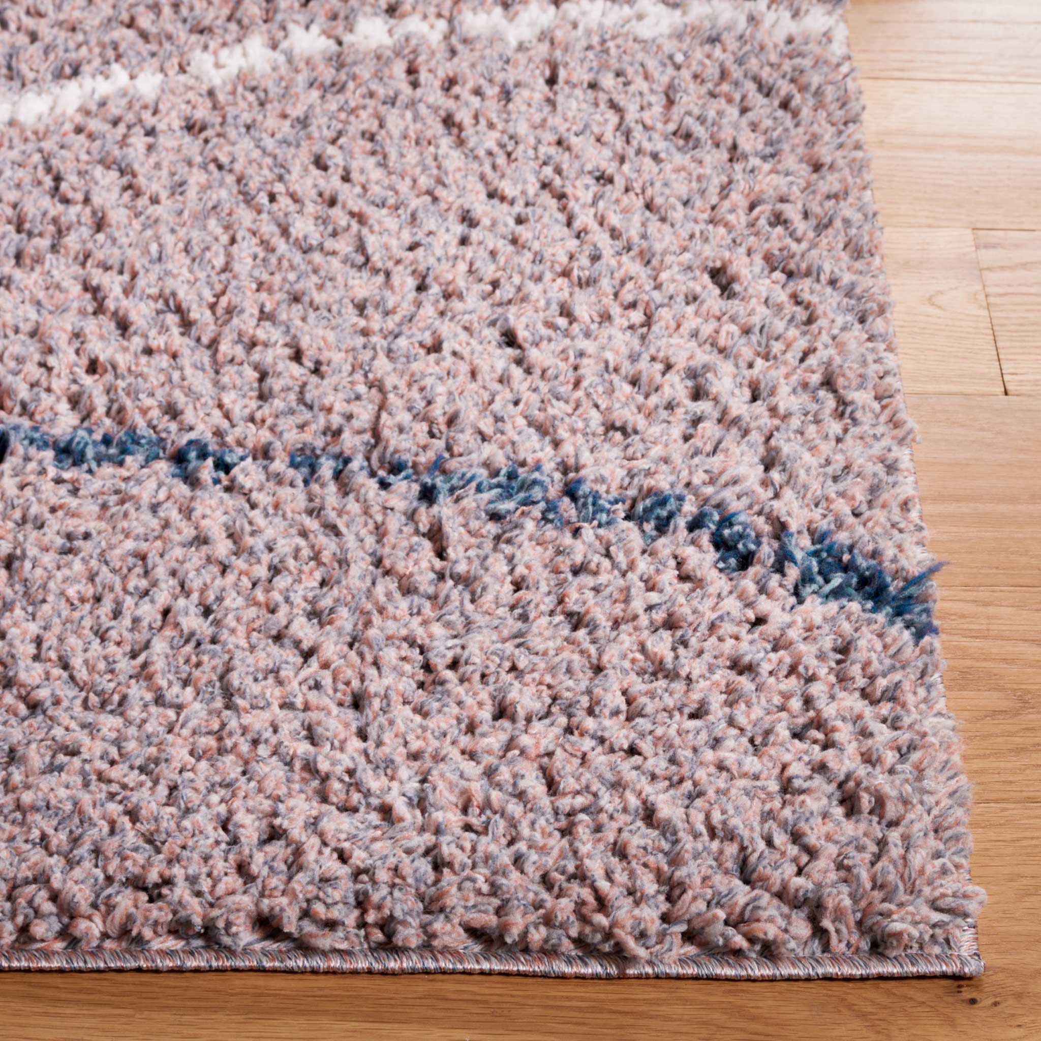 Calico Shag 108 Area Rug Taupe/Blue - Image 2