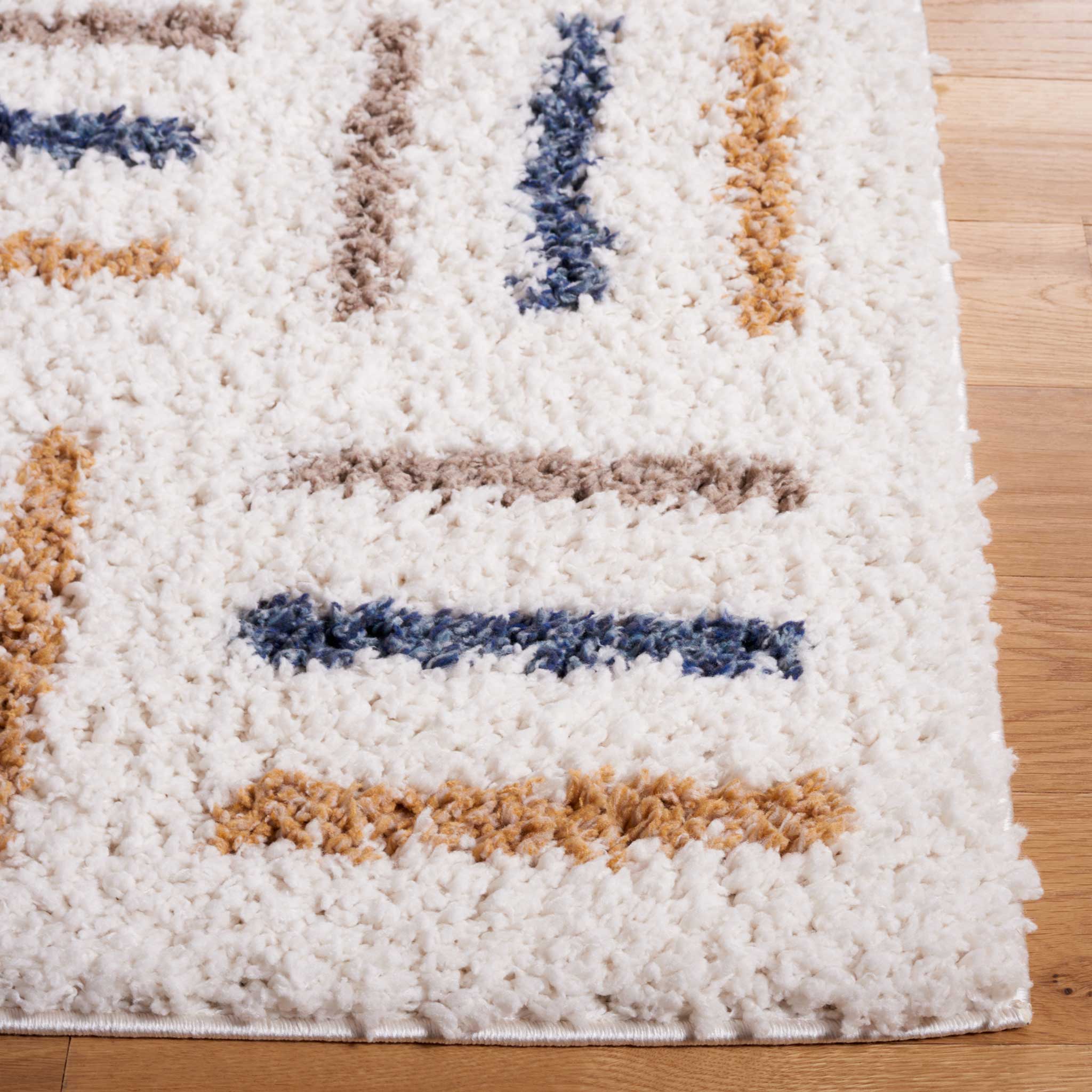 Calico Shag 112 Area Rug Ivory/Gold - Image 2