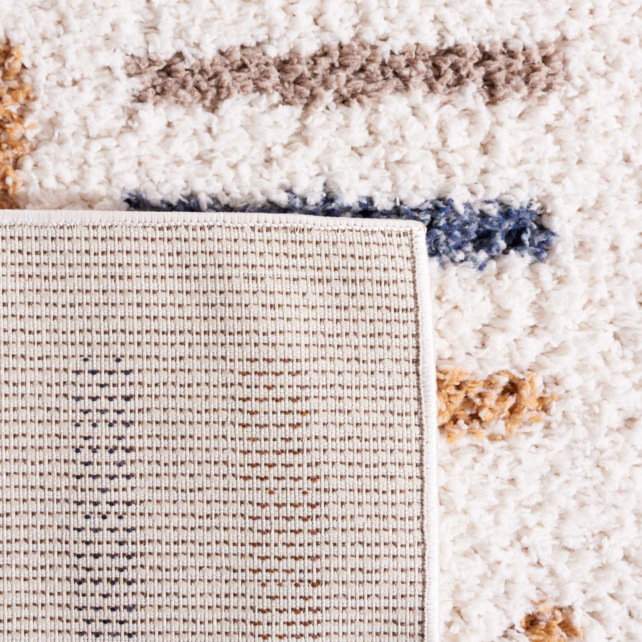 Calico Shag 112 Area Rug Ivory/Gold - Image 4
