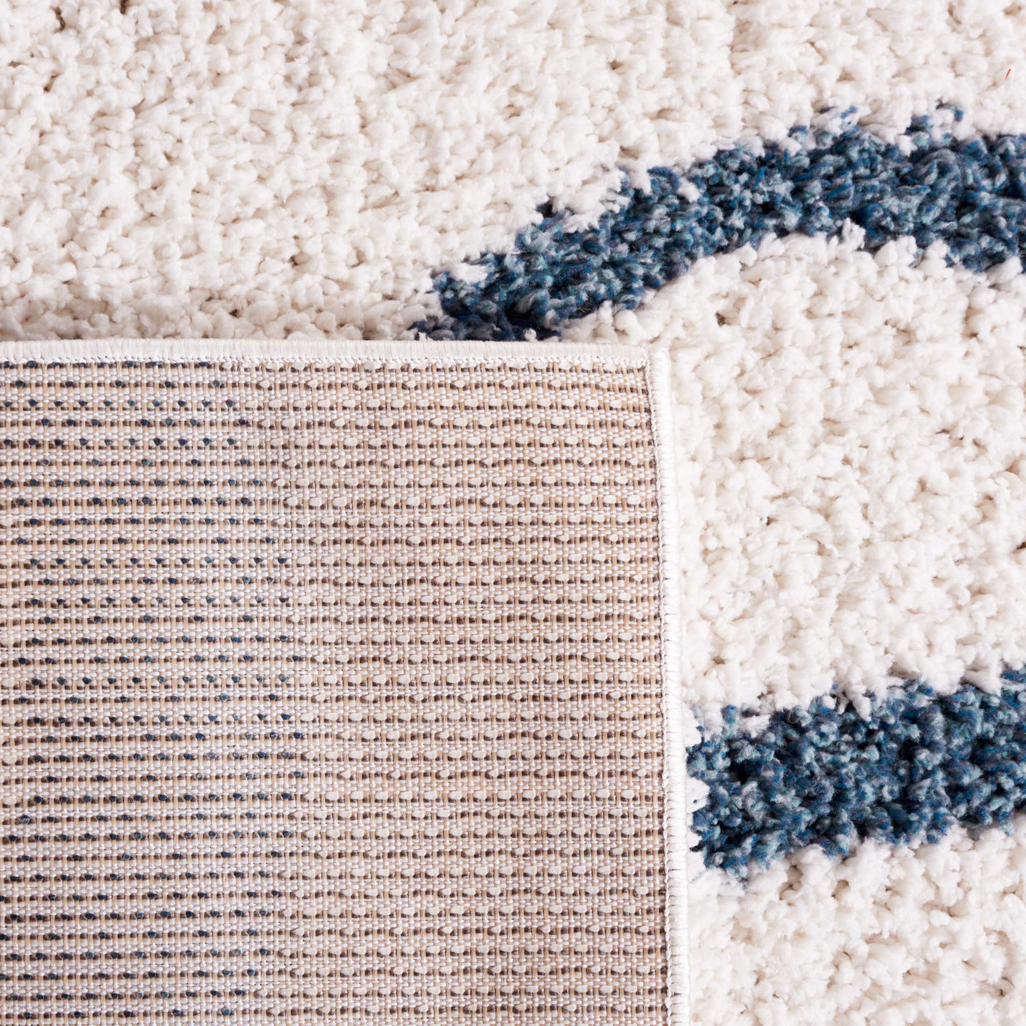 Calico Shag 118 Area Rug Ivory/Blue - Image 5