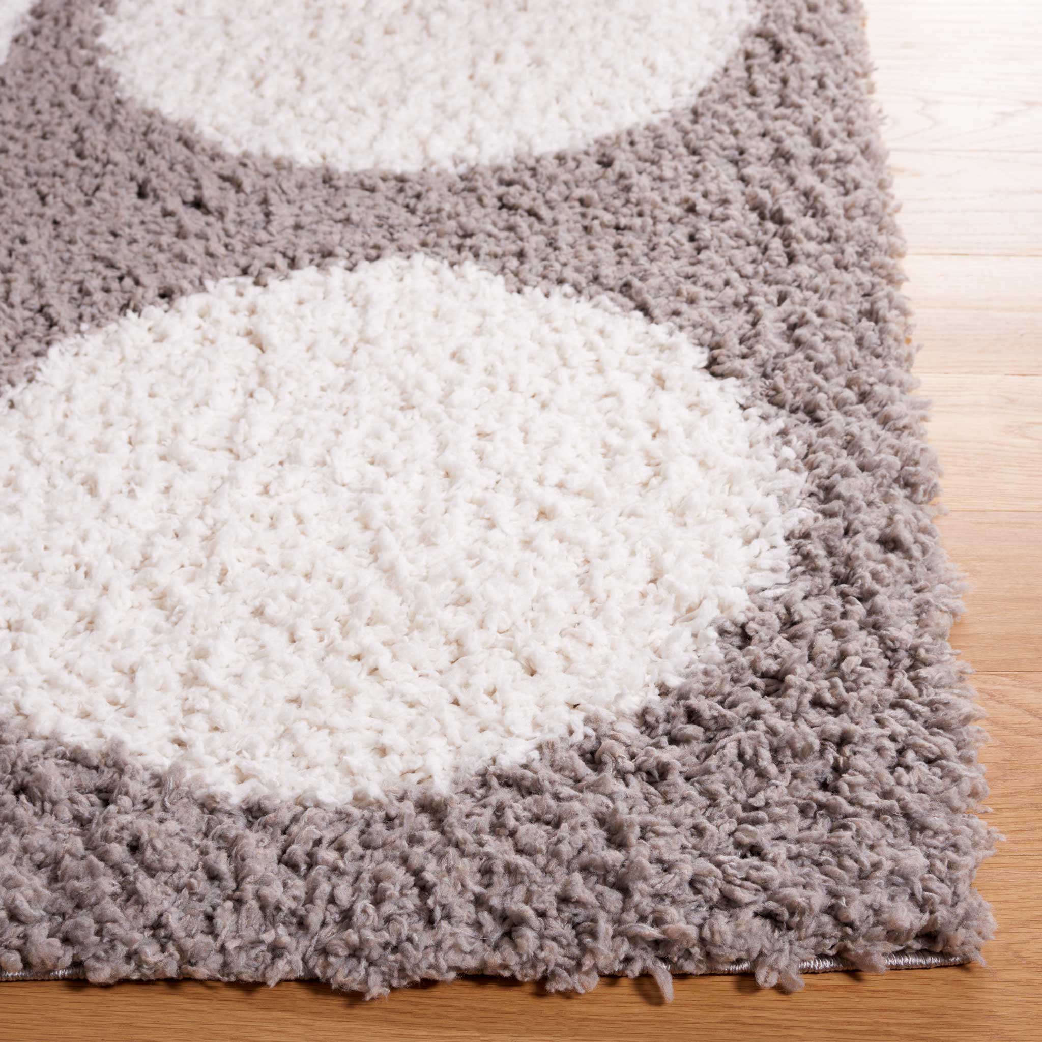 Calico Shag 120 Area Rug Gray/Ivory - Image 2