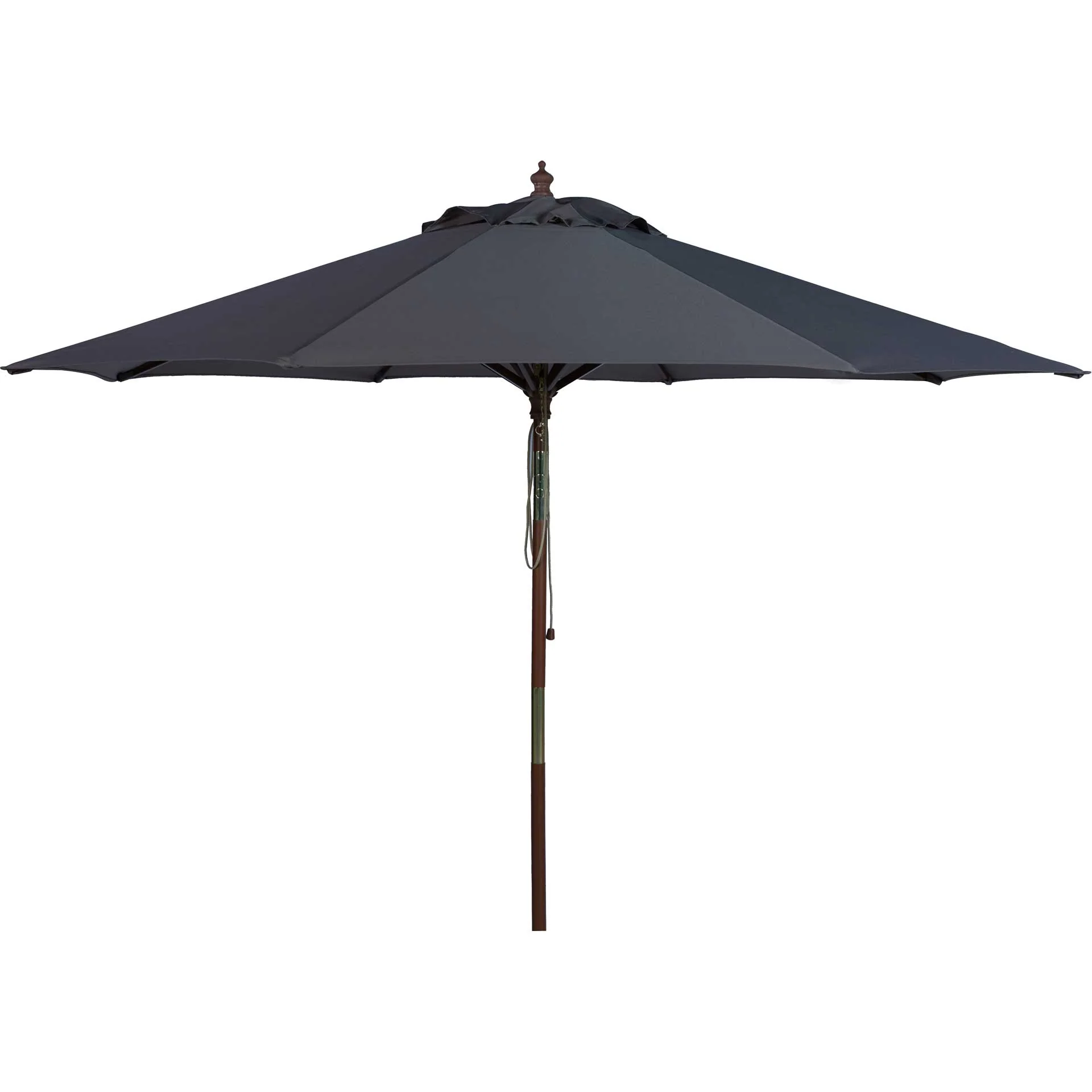 Calico Wooden Outdoor Umbrella Gray - Image 2