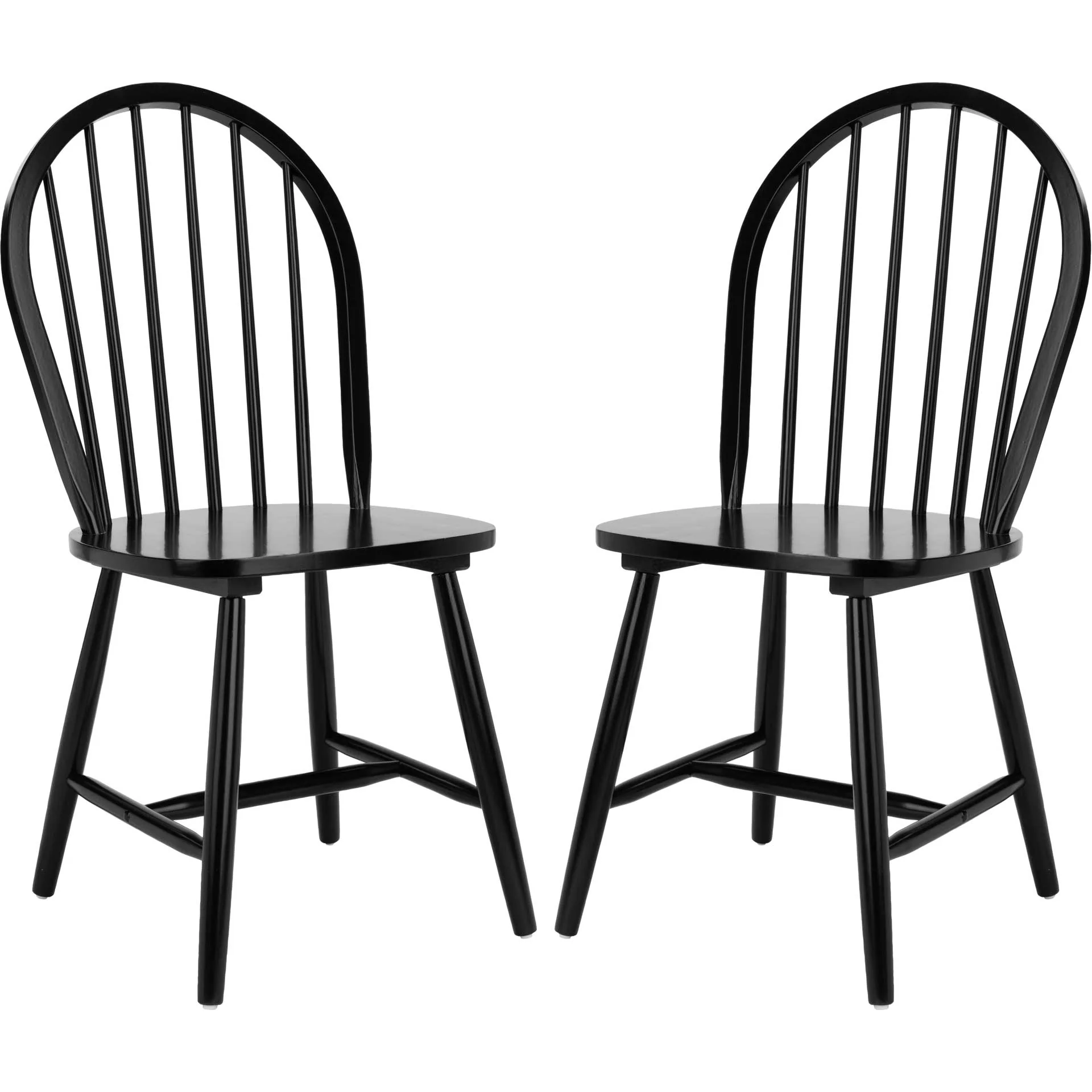 Calista Spindle Back Chair Black (Set of 2) - Image 2