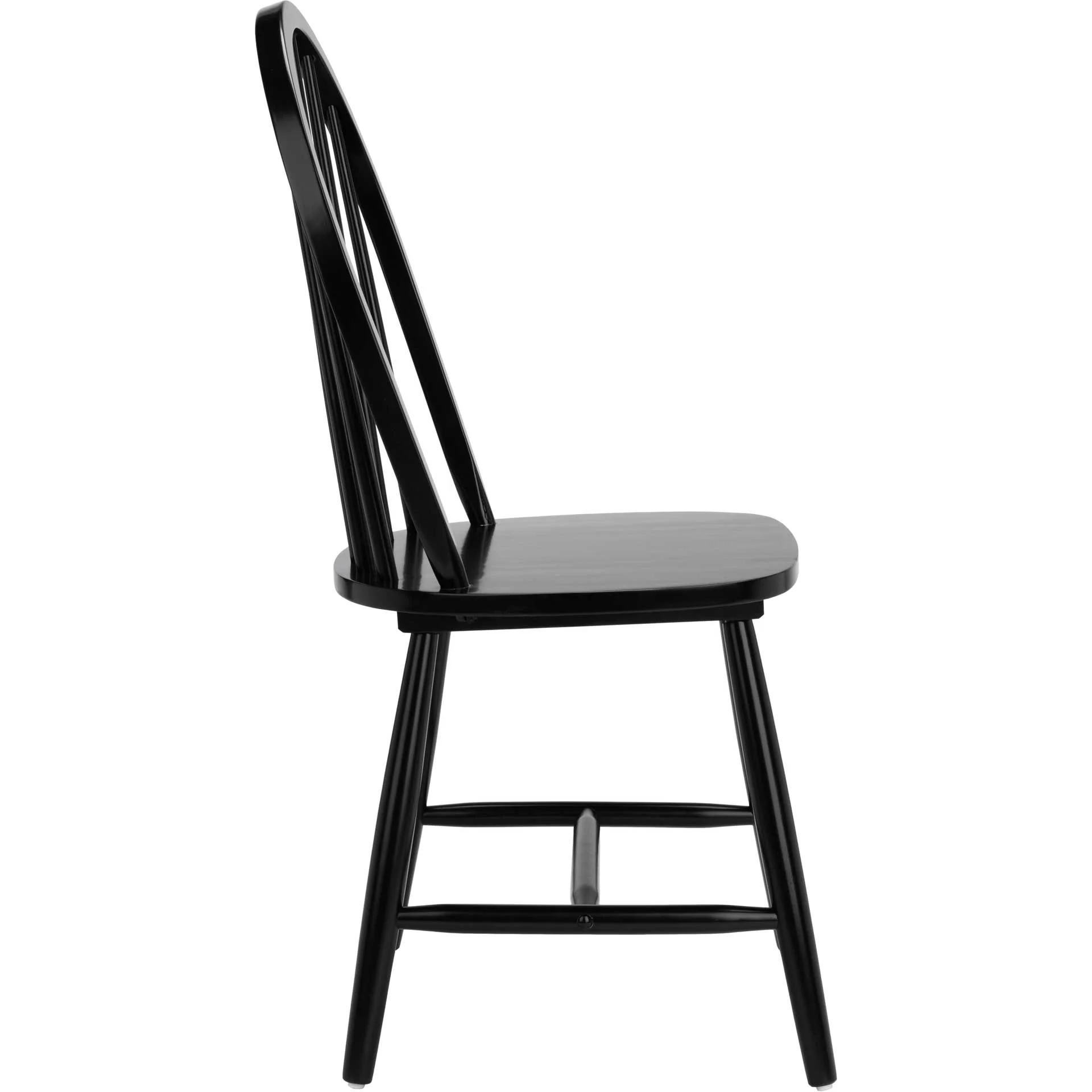 Calista Spindle Back Chair Black (Set of 2) - Image 4