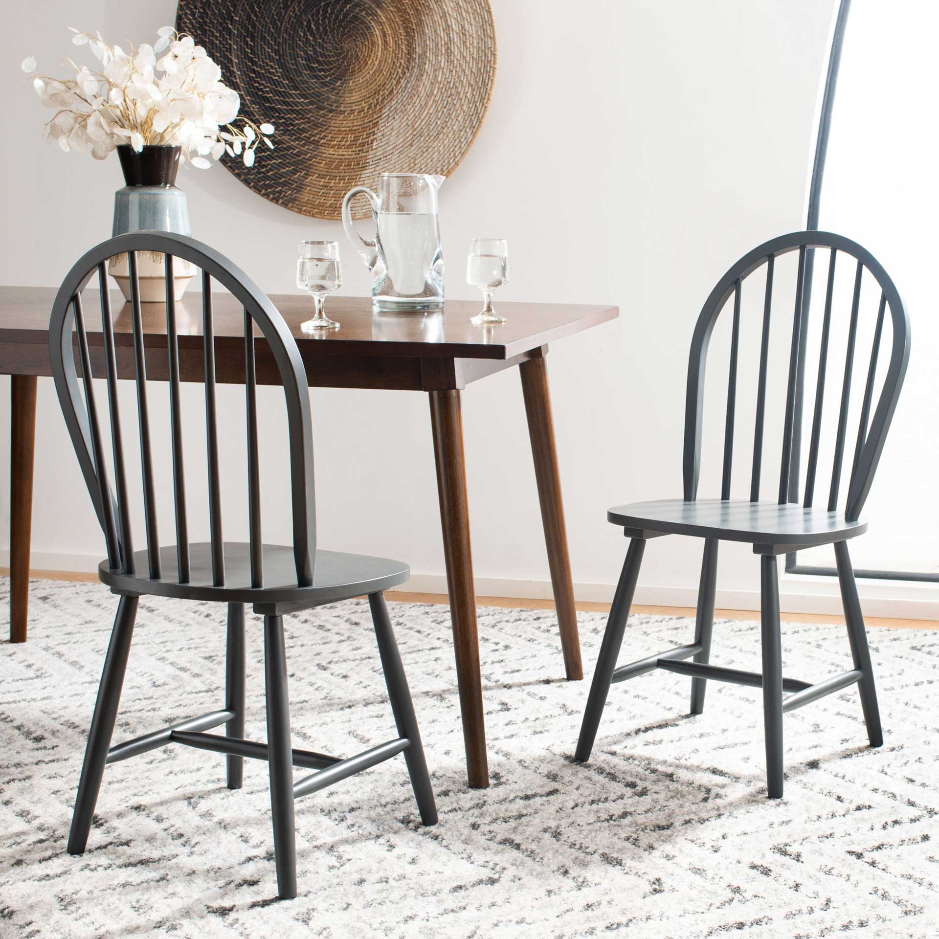 Calista Spindle Back Chair Gray (Set of 2) - Image 8