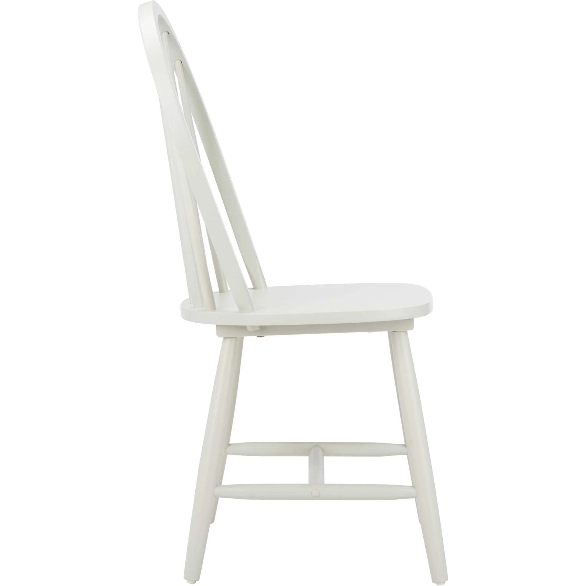 Calista Spindle Back Chair Off White (Set of 2) - Image 4