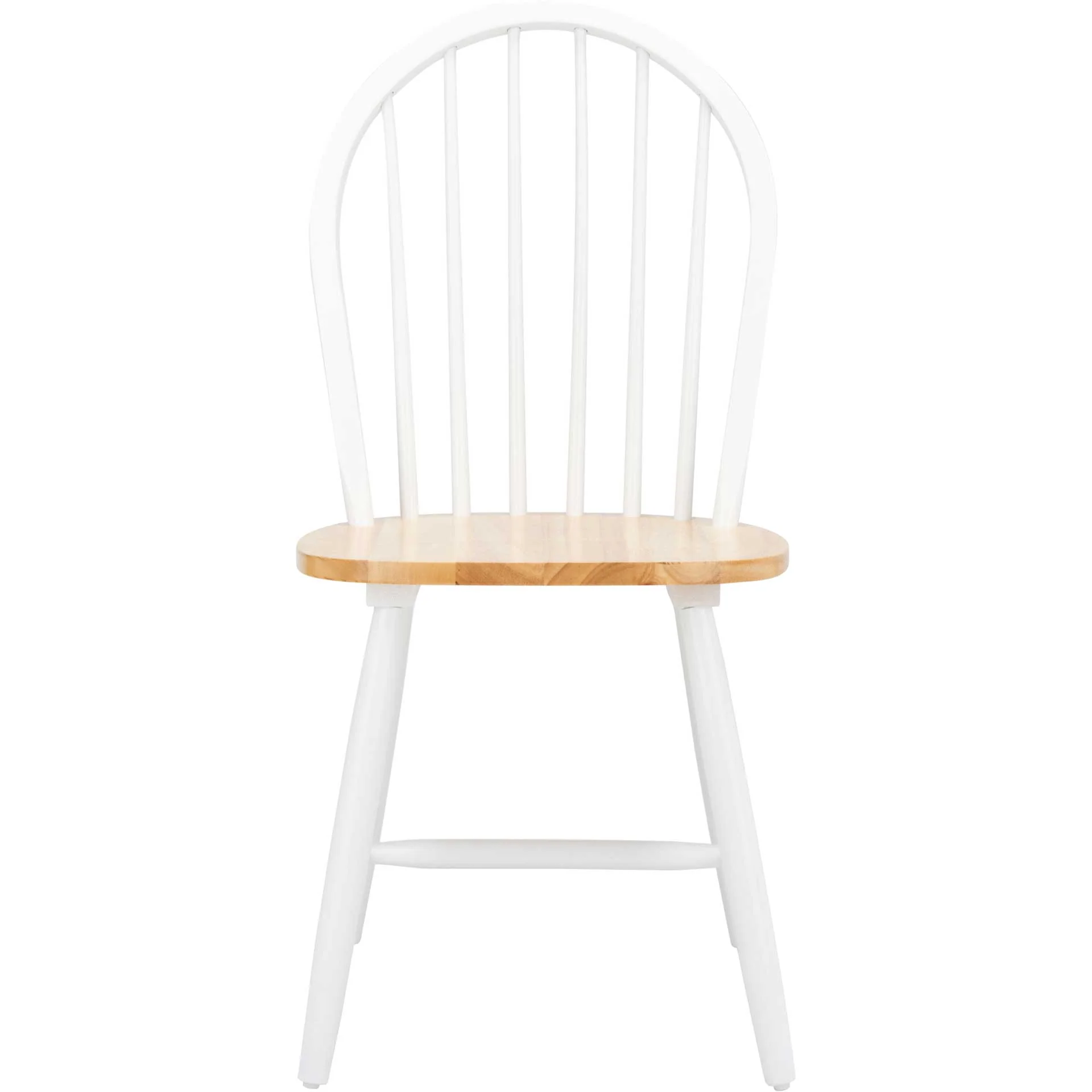 Calista Spindle Back Chair White/Natural (Set of 2) - Image 3