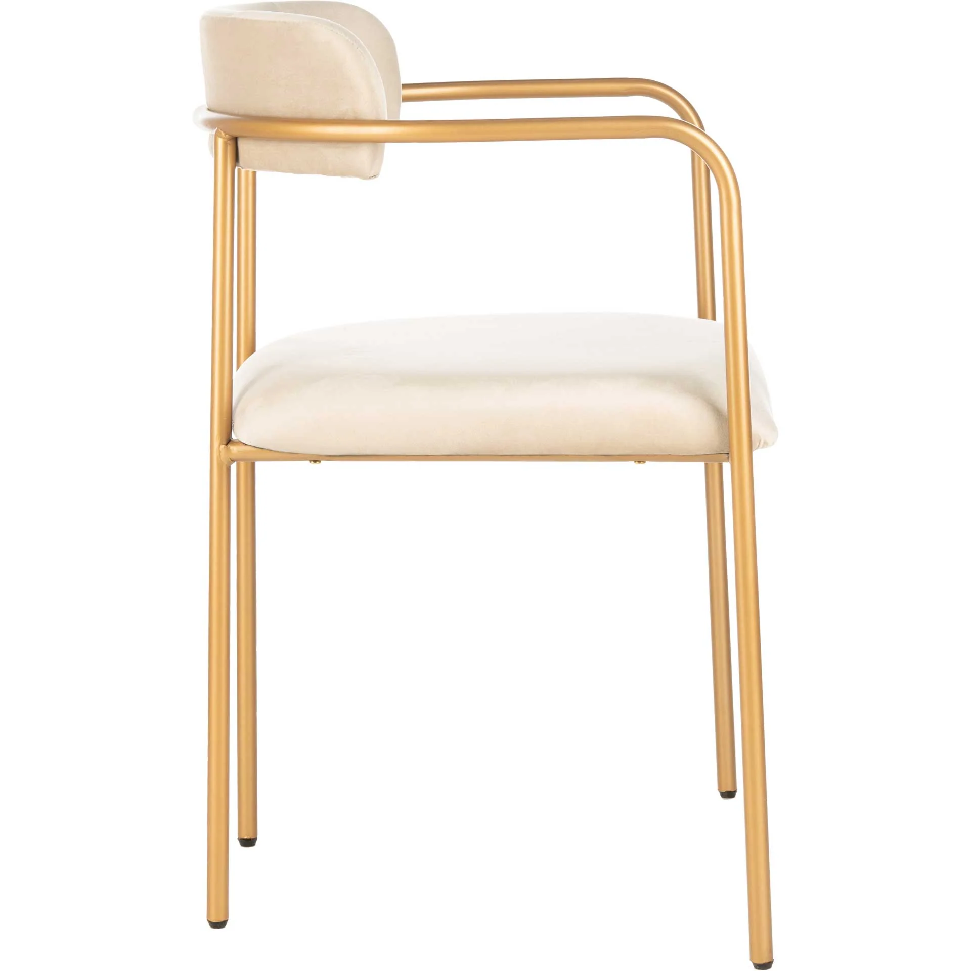 Callahan Side Chair Beige/Gold (Set of 2) - Image 4