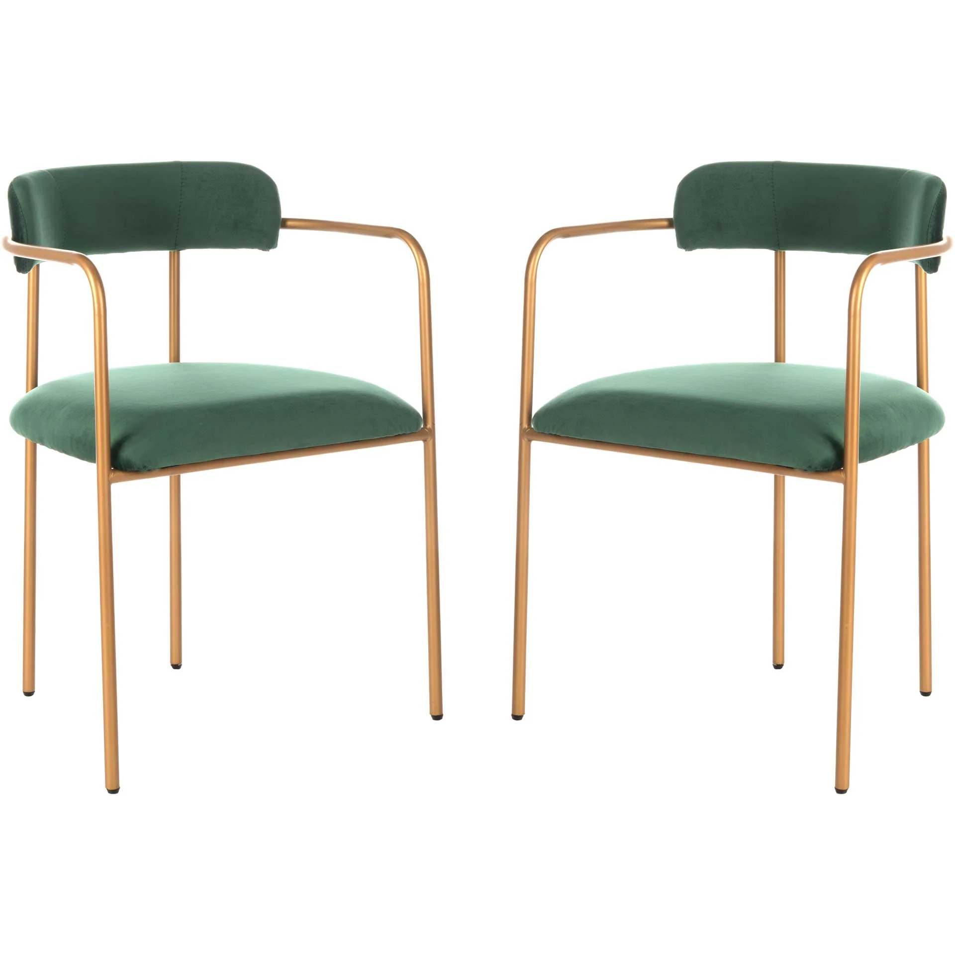 Callahan Side Chair Malachite Green/Gold (Set of 2) - Image 2