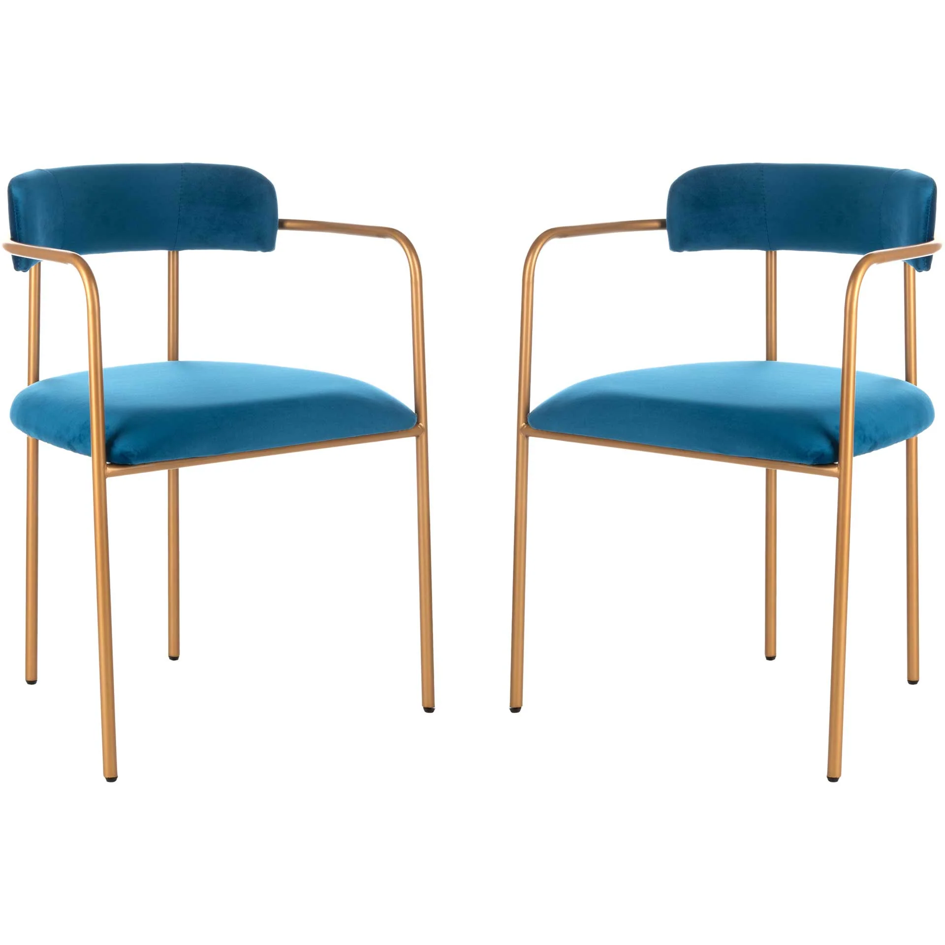 Callahan Side Chair Navy/Gold (Set of 2) - Image 2