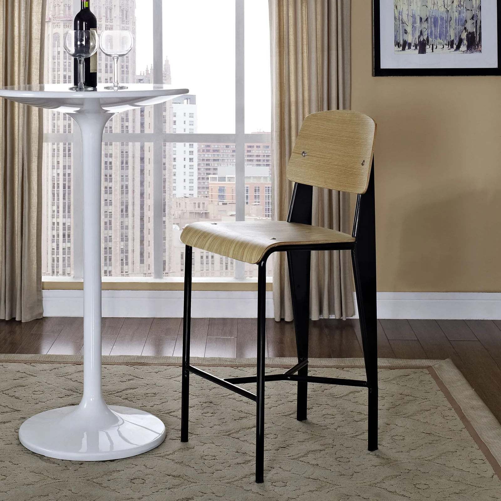 Calypso Counter Stool Natural Black - Image 4