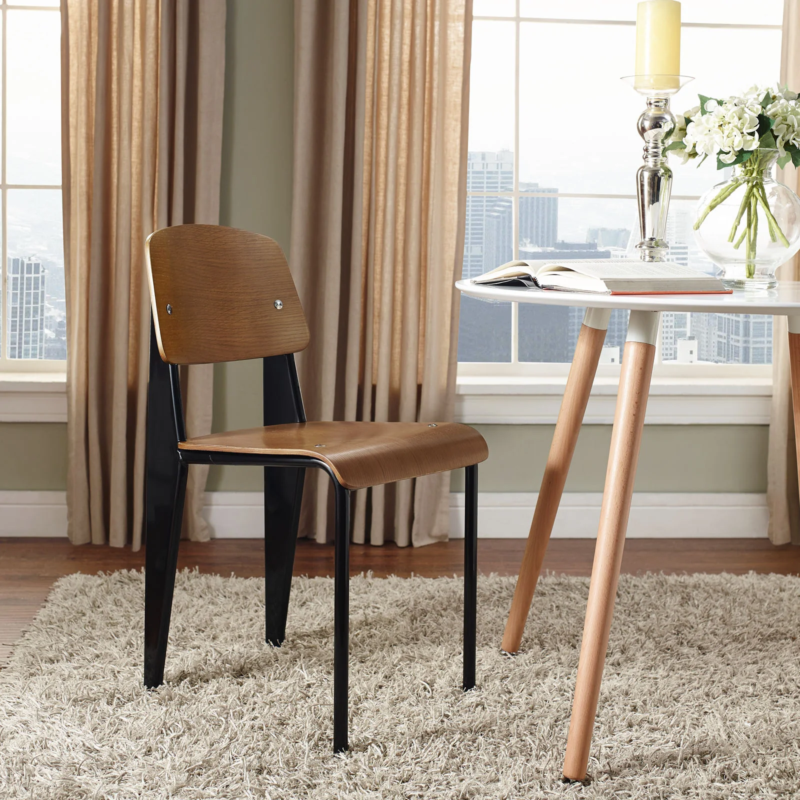 Calypso Side Chair Walnut - Image 4