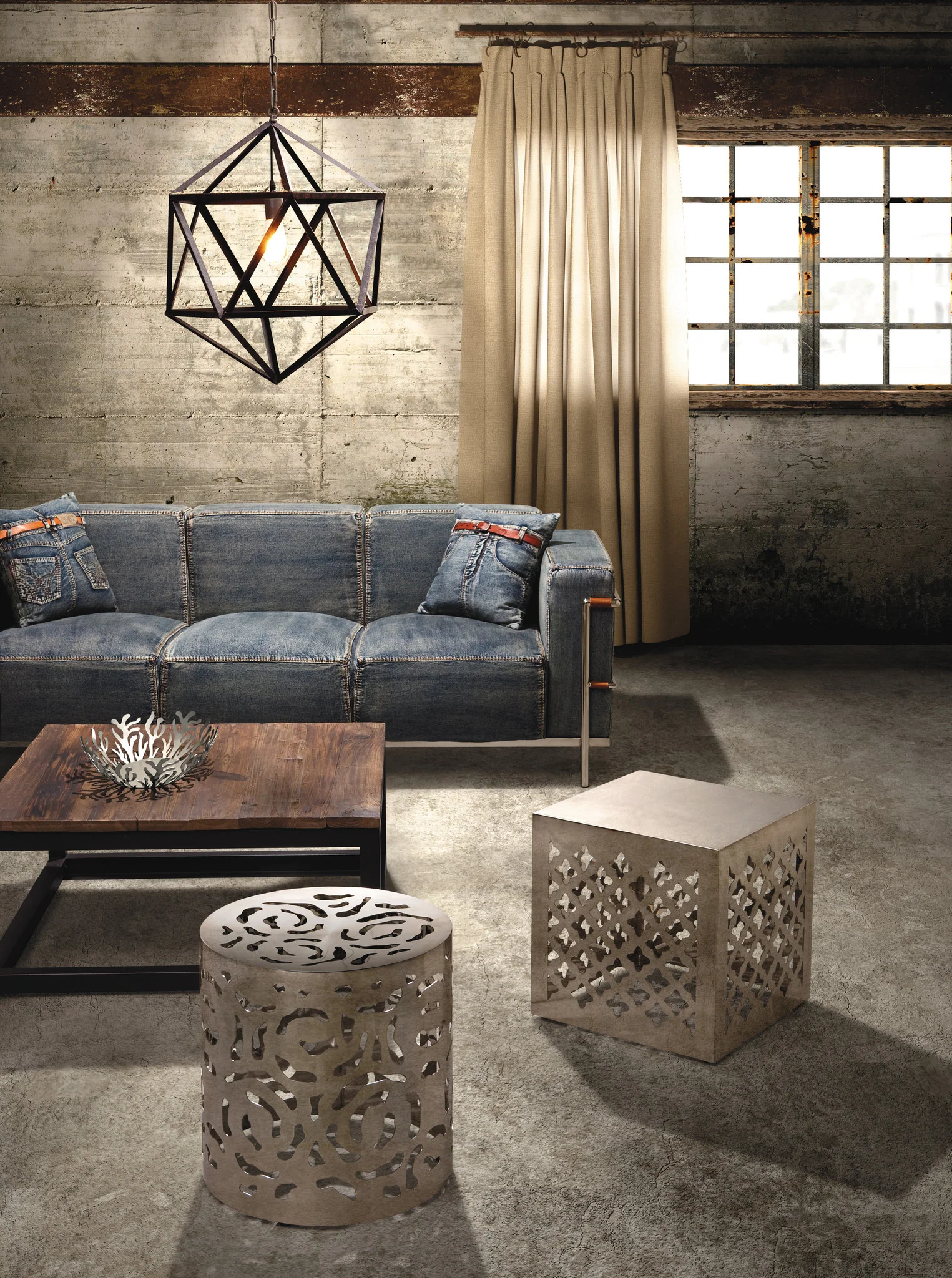 Cambridge Square Coffee Table Distressed Natural - Image 3