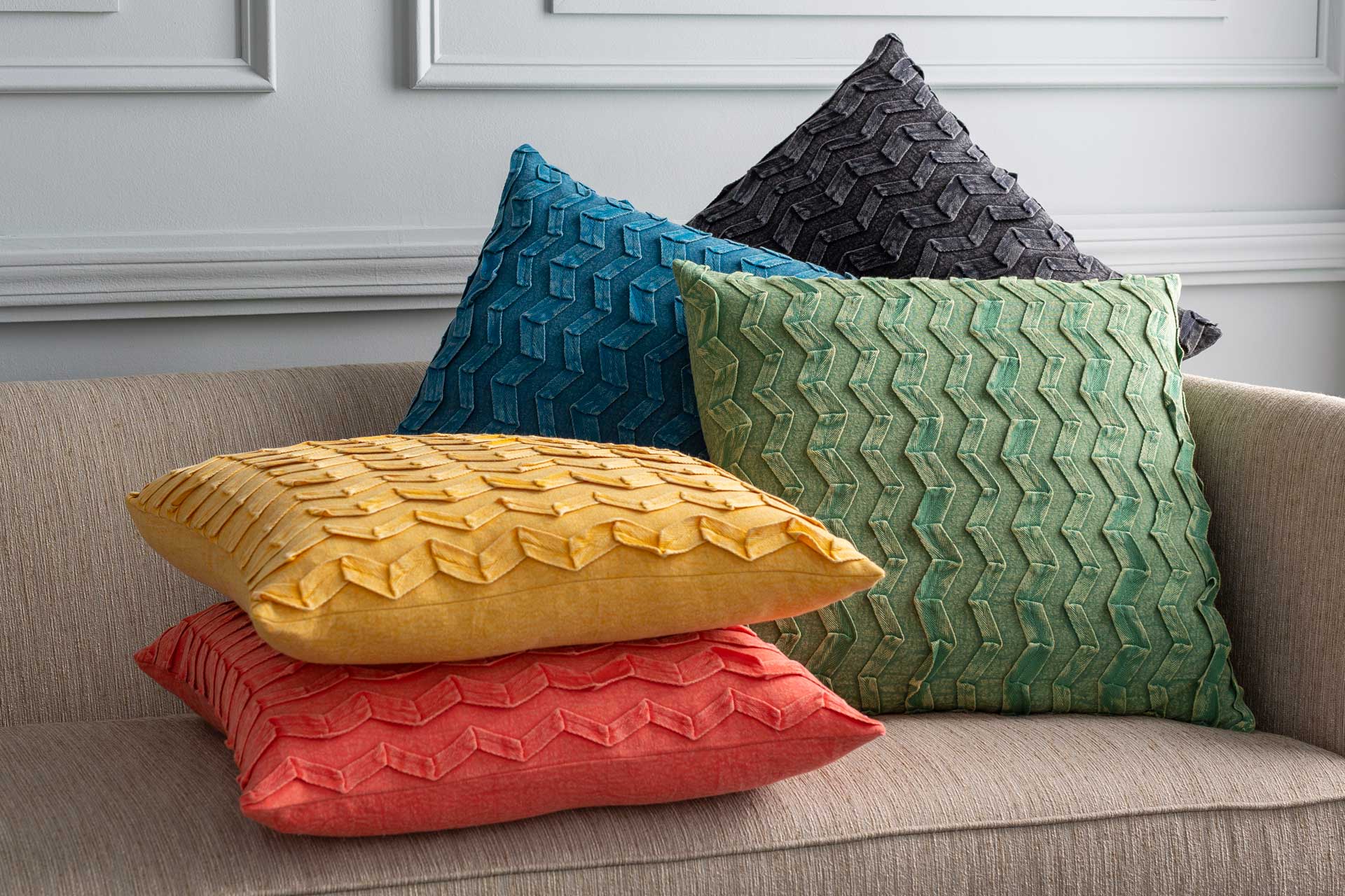 Cameron Pillow Bright Blue - Image 3