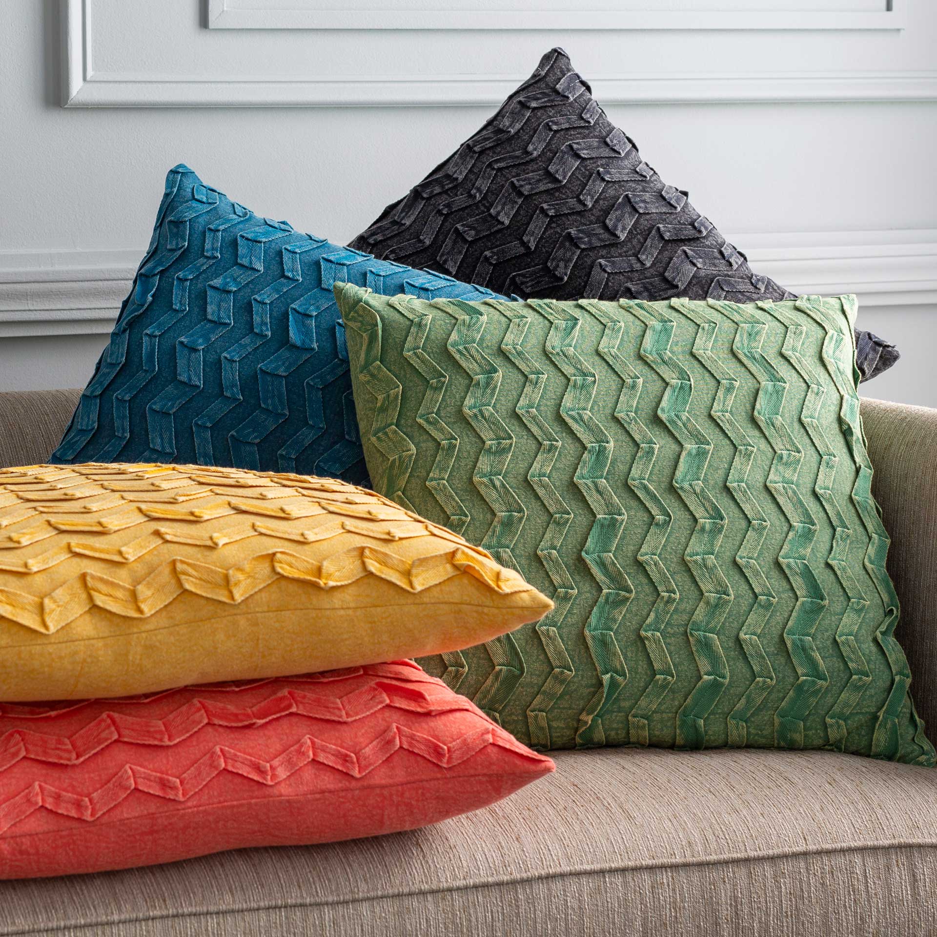 Cameron Pillow Bright Orange - Image 4