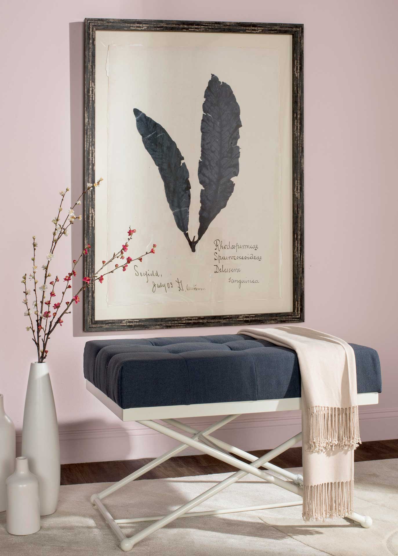 Camila Bench Navy/Cream - Image 4