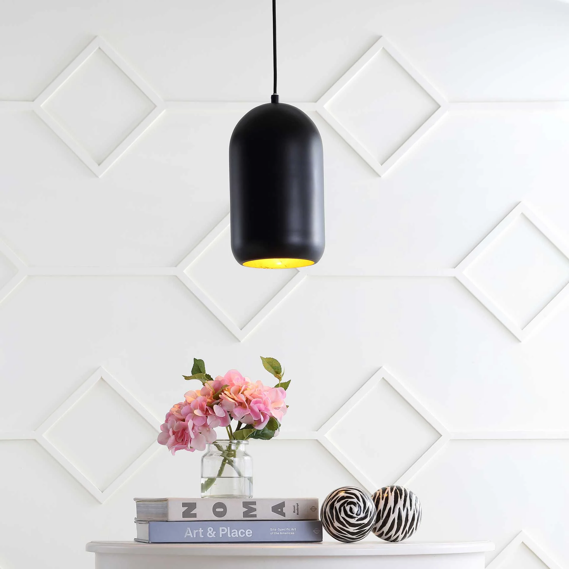 Camron Pendant Painted Black - Image 4