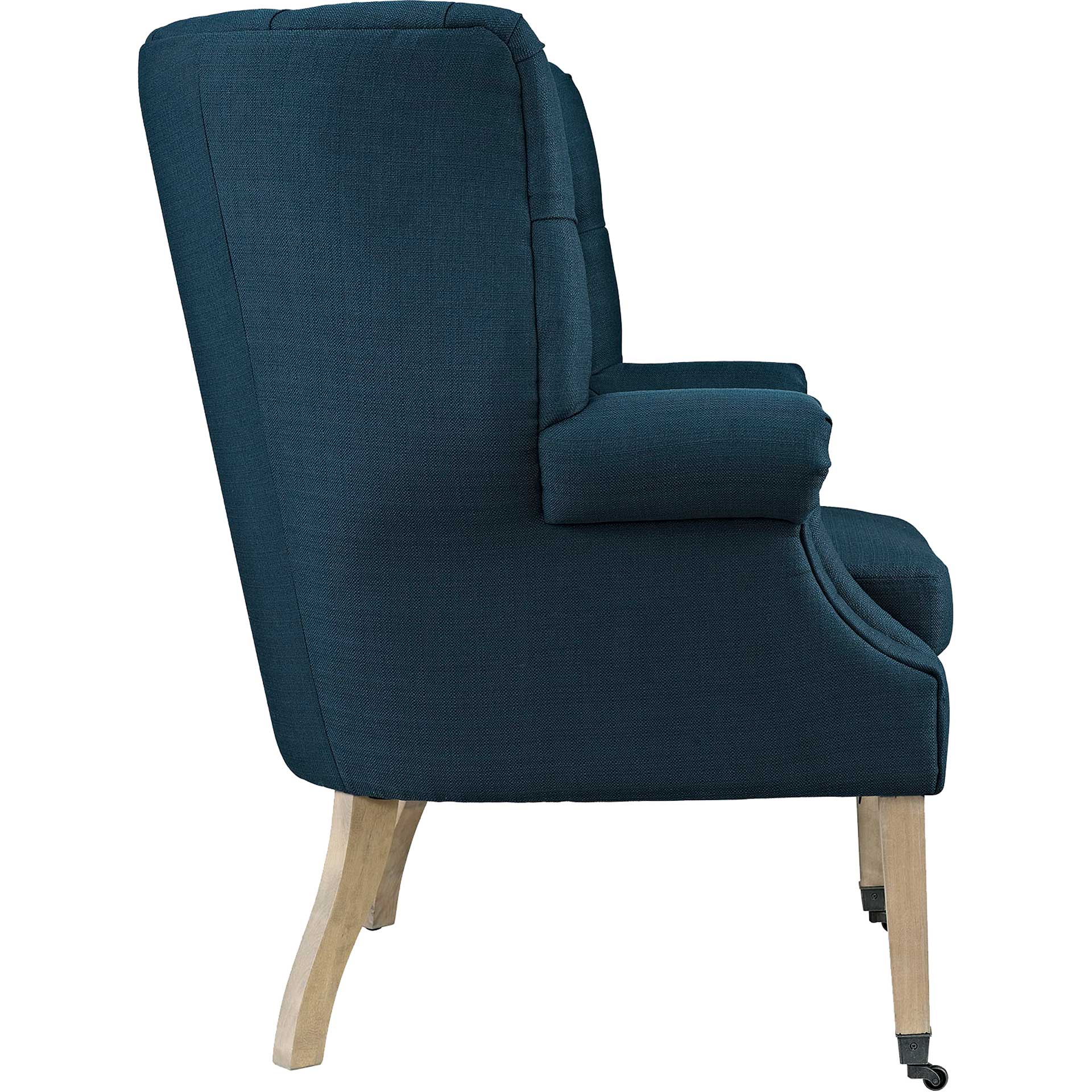 Camron Upholstered Fabric Lounge Chair Azure - Image 2