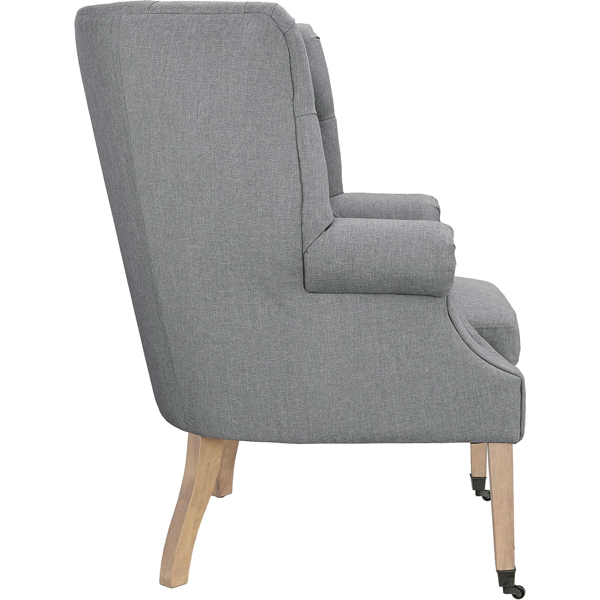 Camron Upholstered Fabric Lounge Chair Light Gray - Image 2