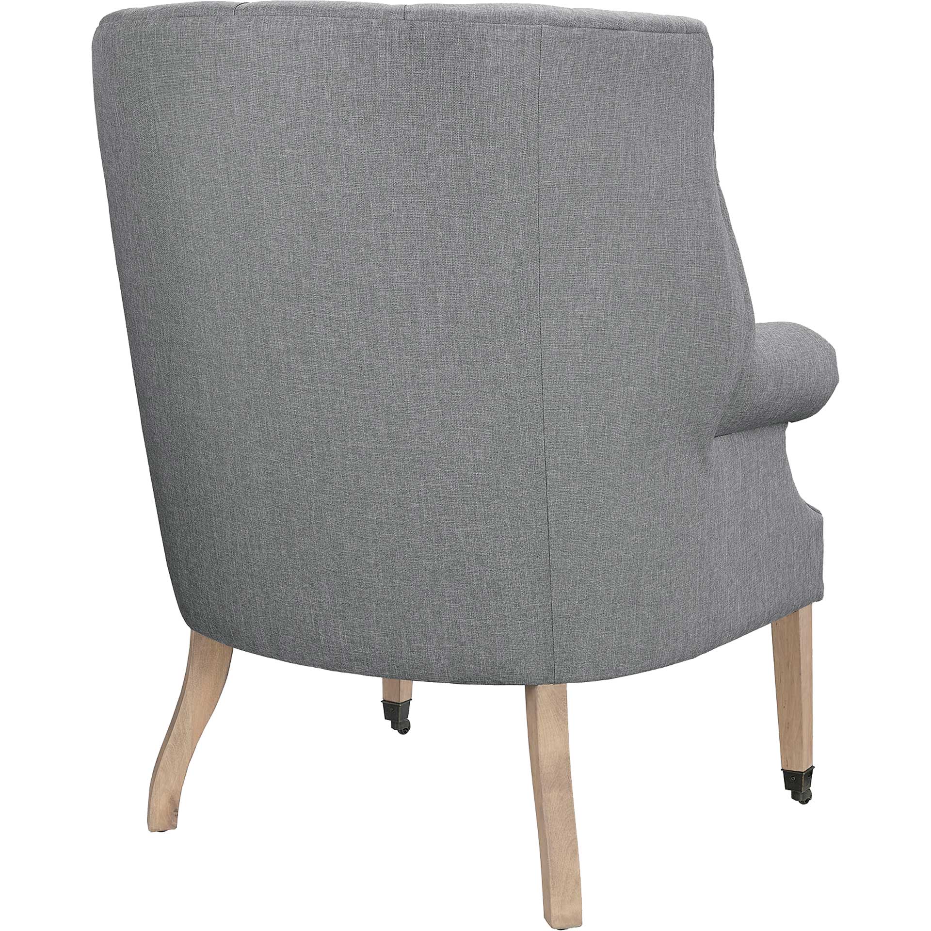 Camron Upholstered Fabric Lounge Chair Light Gray - Image 3