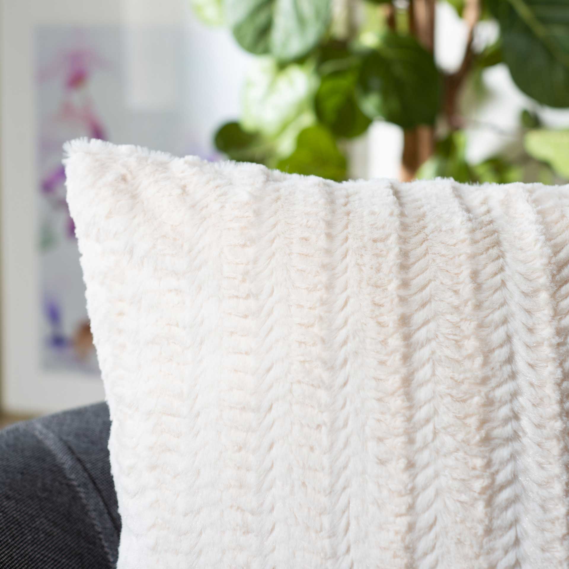 Cane Garden Pillow Beige - Image 2