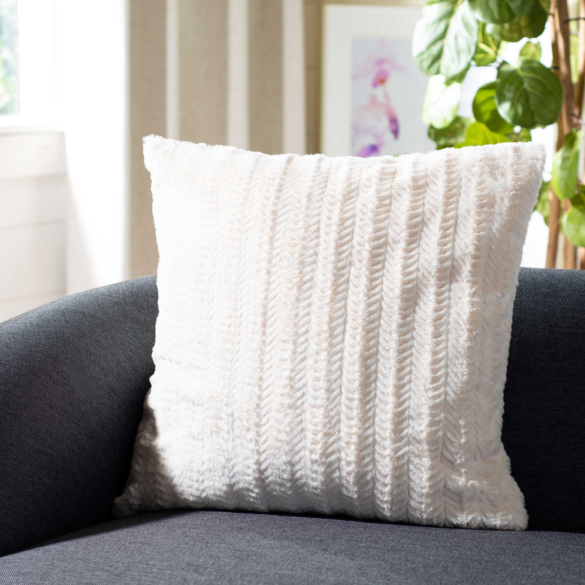 Cane Garden Pillow Beige - Image 3