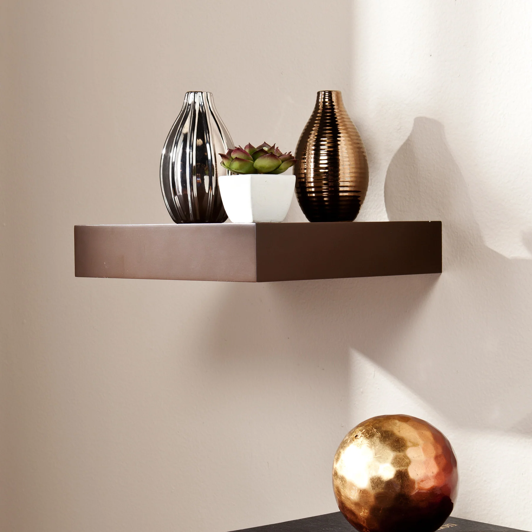 Cannes Floating Shelf Chocolate - Image 4