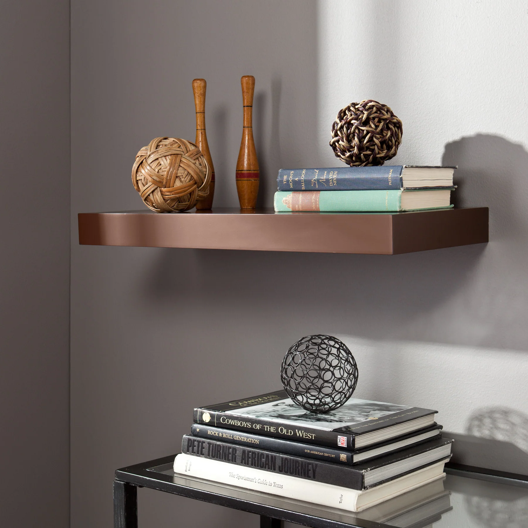 Cannes Floating Shelf Chocolate - Image 5