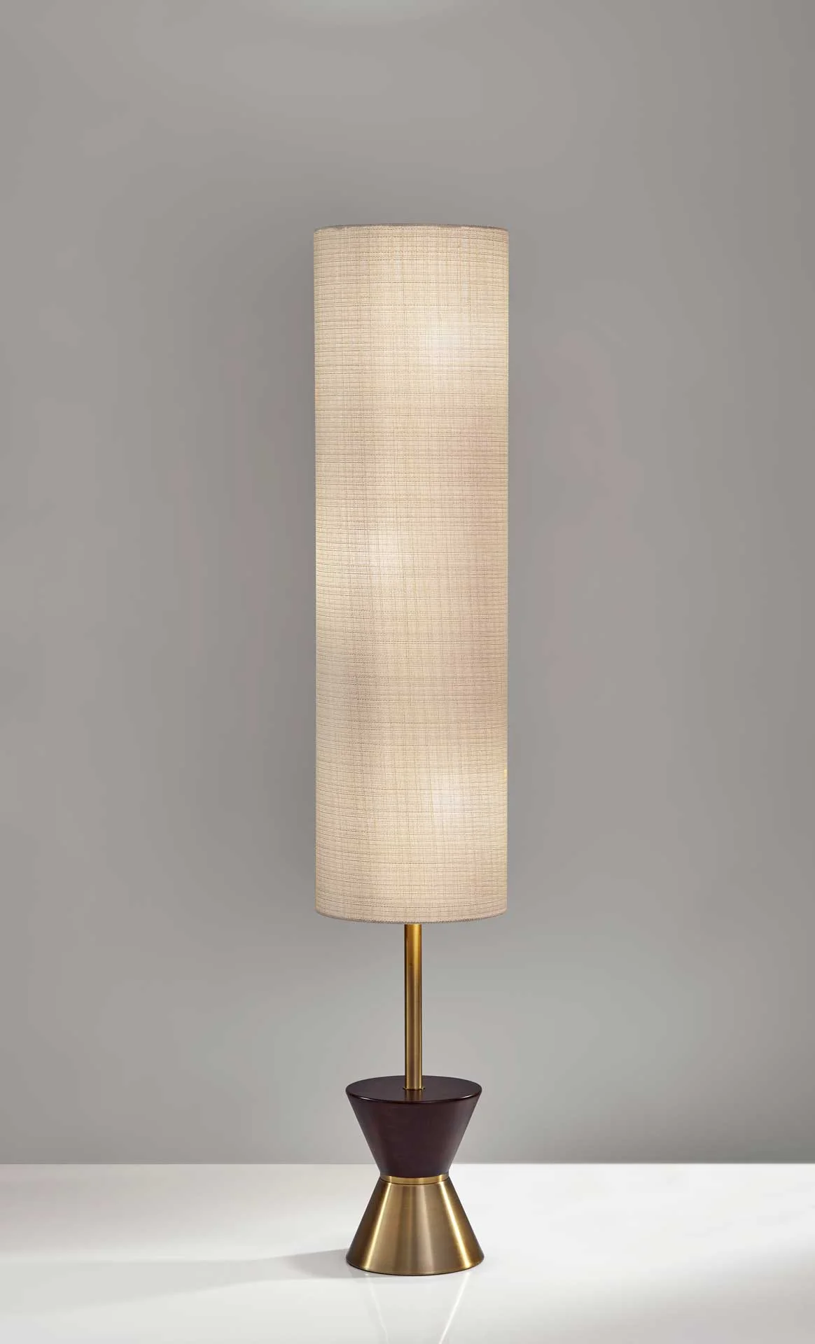 Cannet Floor Lantern Brass/Walnut - Image 3