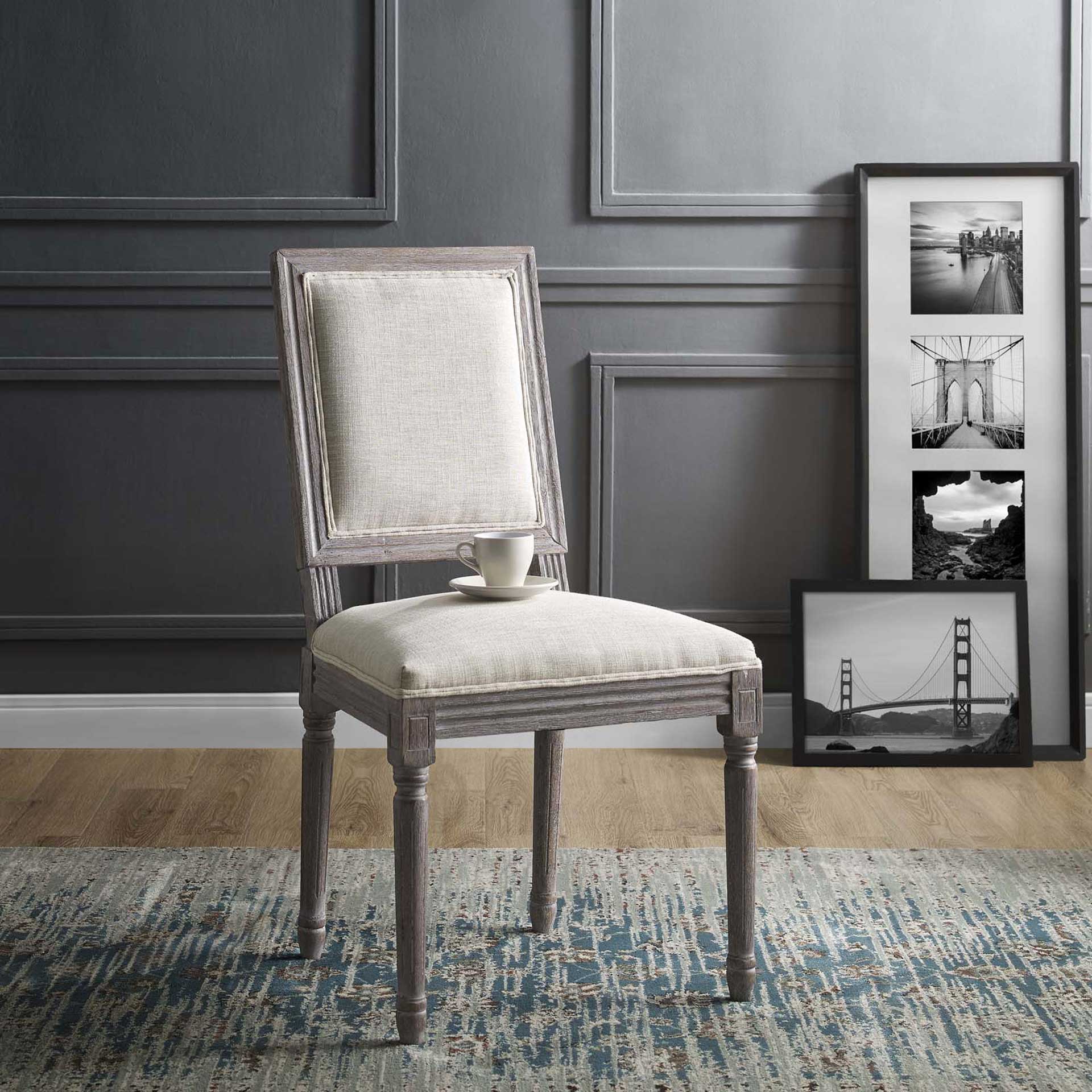 Canning Fabric Dining Side Chair Beige - Image 5