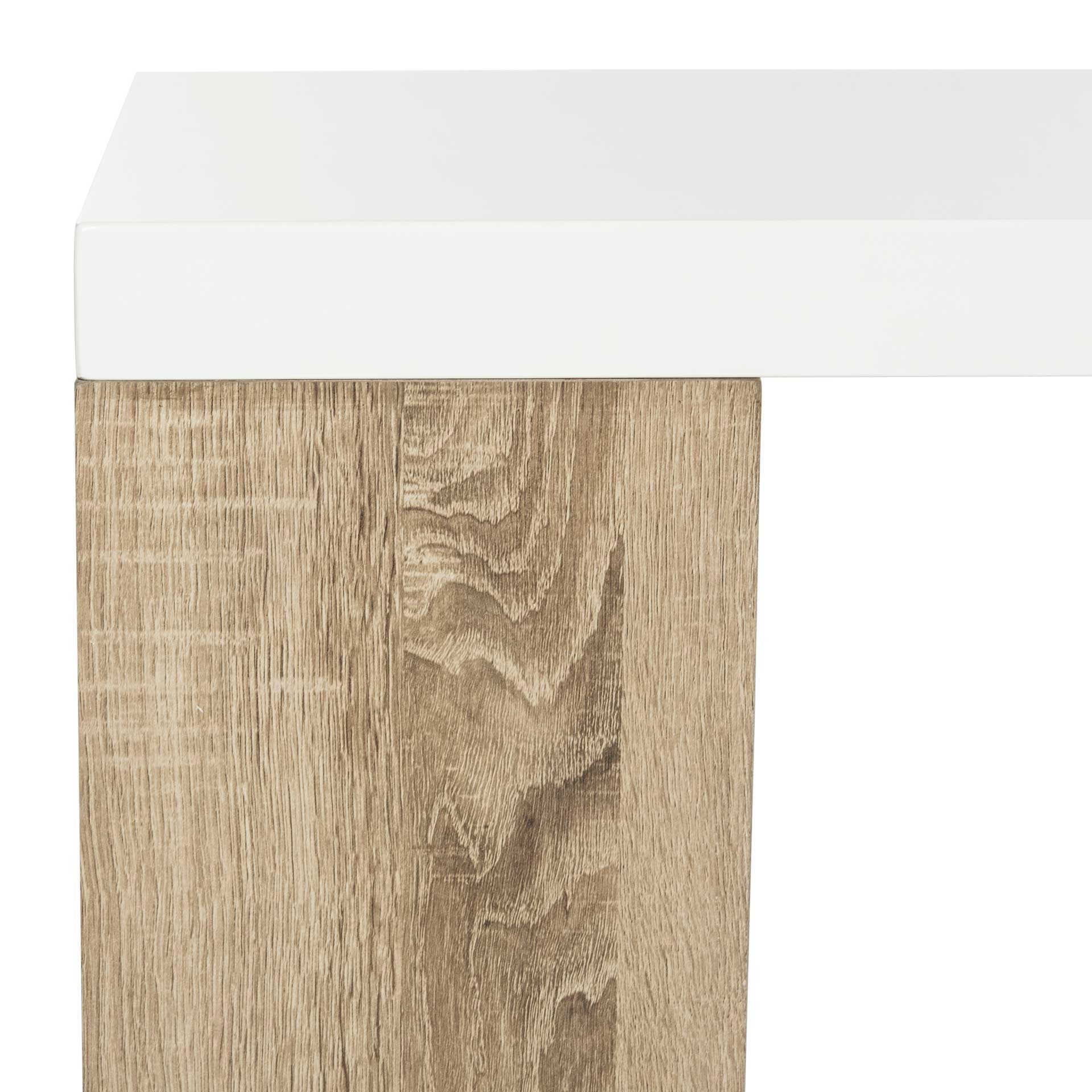 Canning Lacquer Coffee Table White/Light Oak - Image 5