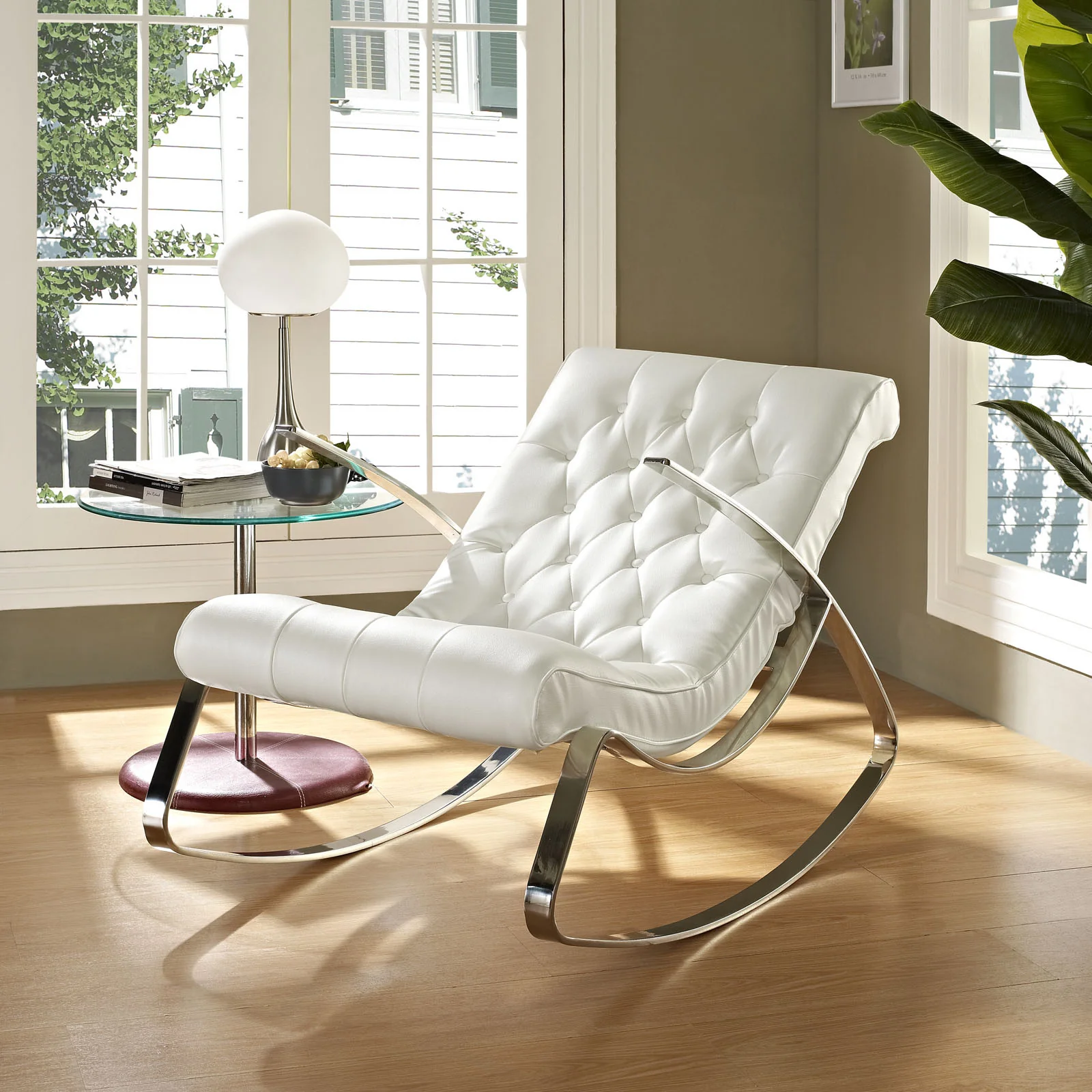 Canoa Rocking Chair White - Image 4