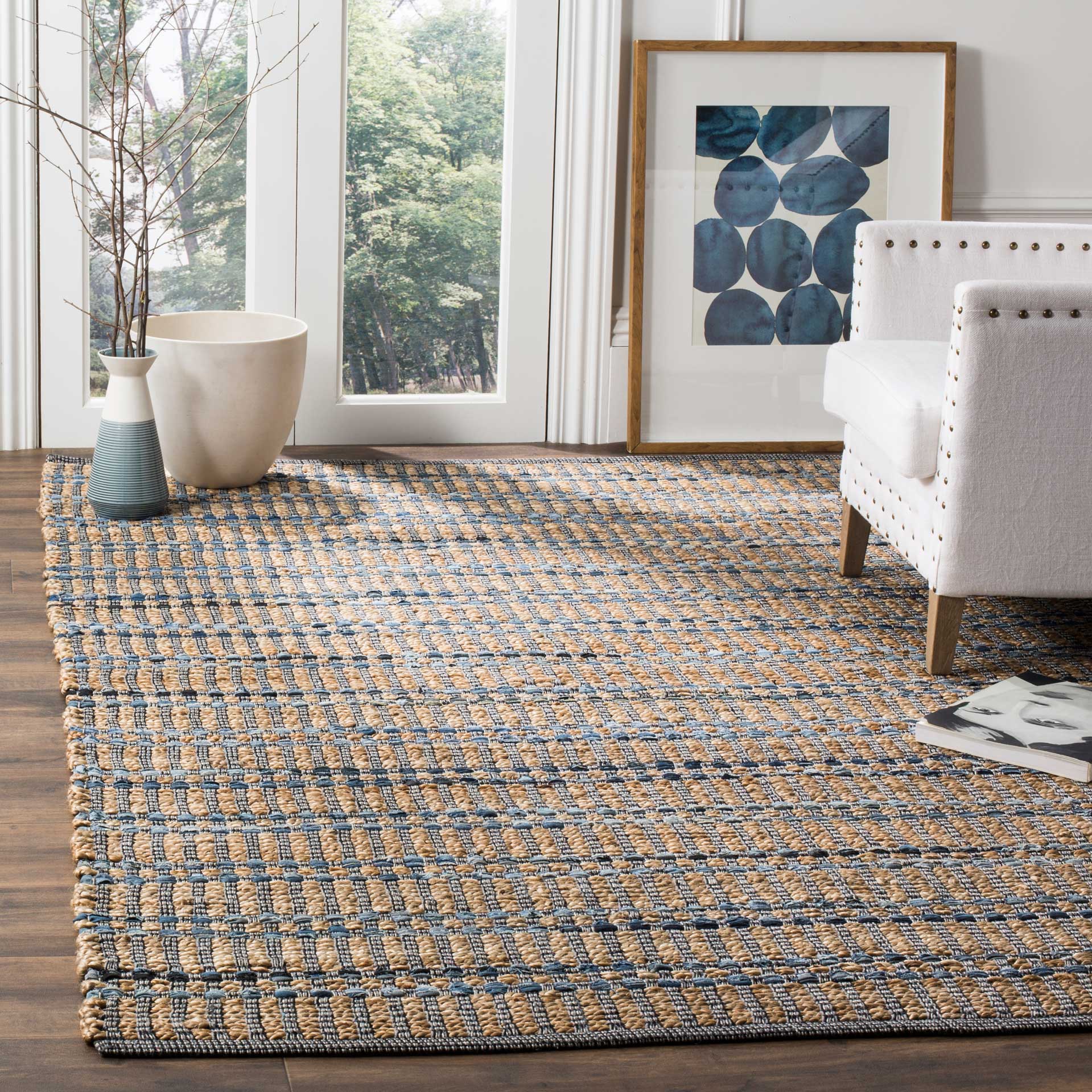 Cape Cod Beige/Blue Area Rug - Image 5