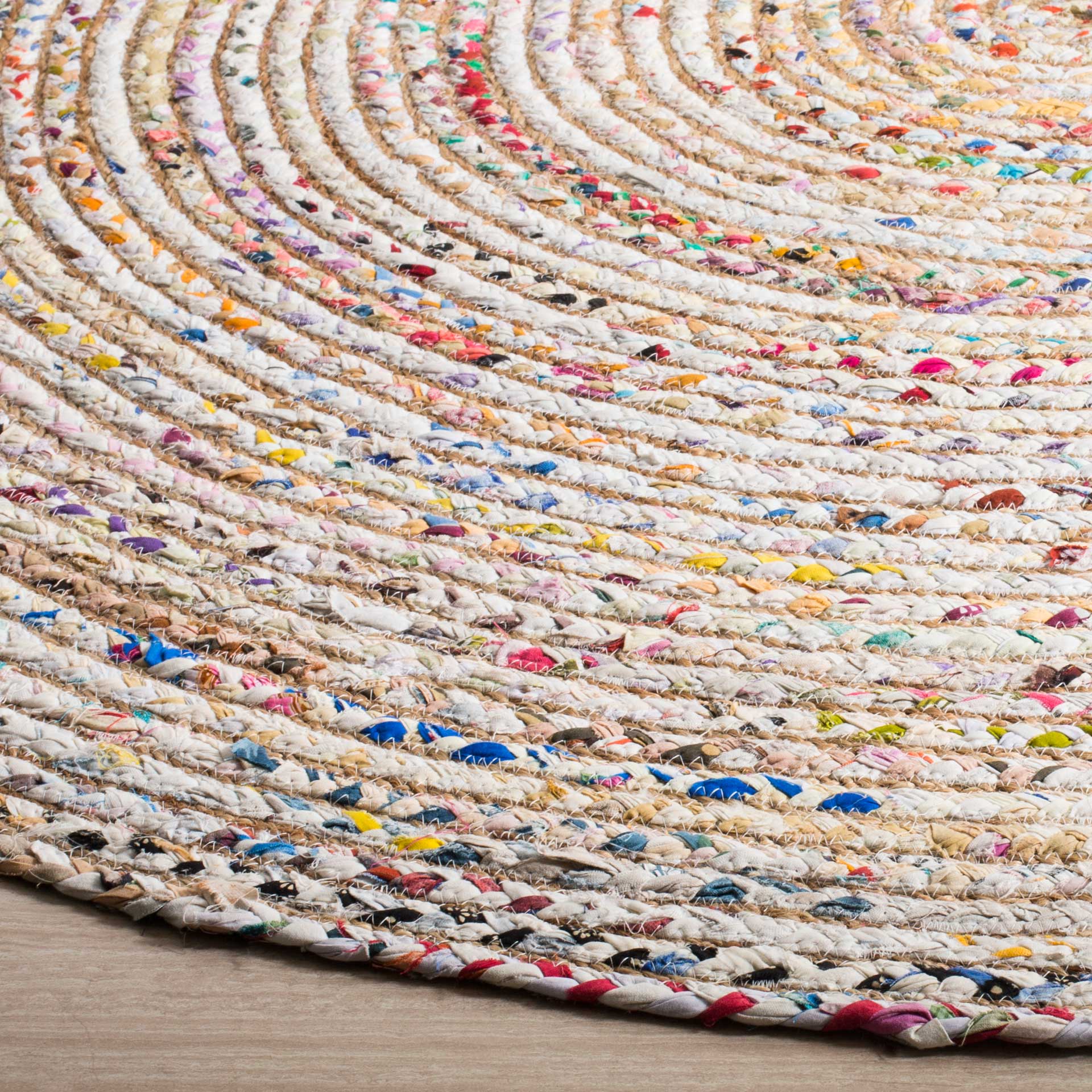 Cape Cod Beige/Multi Round Rug - Image 3