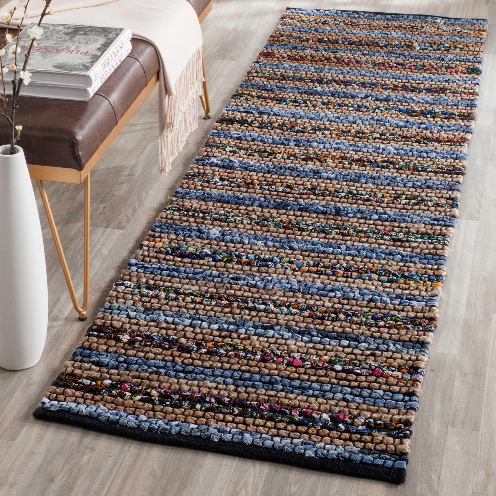 Cape Cod Blue/Multi Runner Rug - Image 3