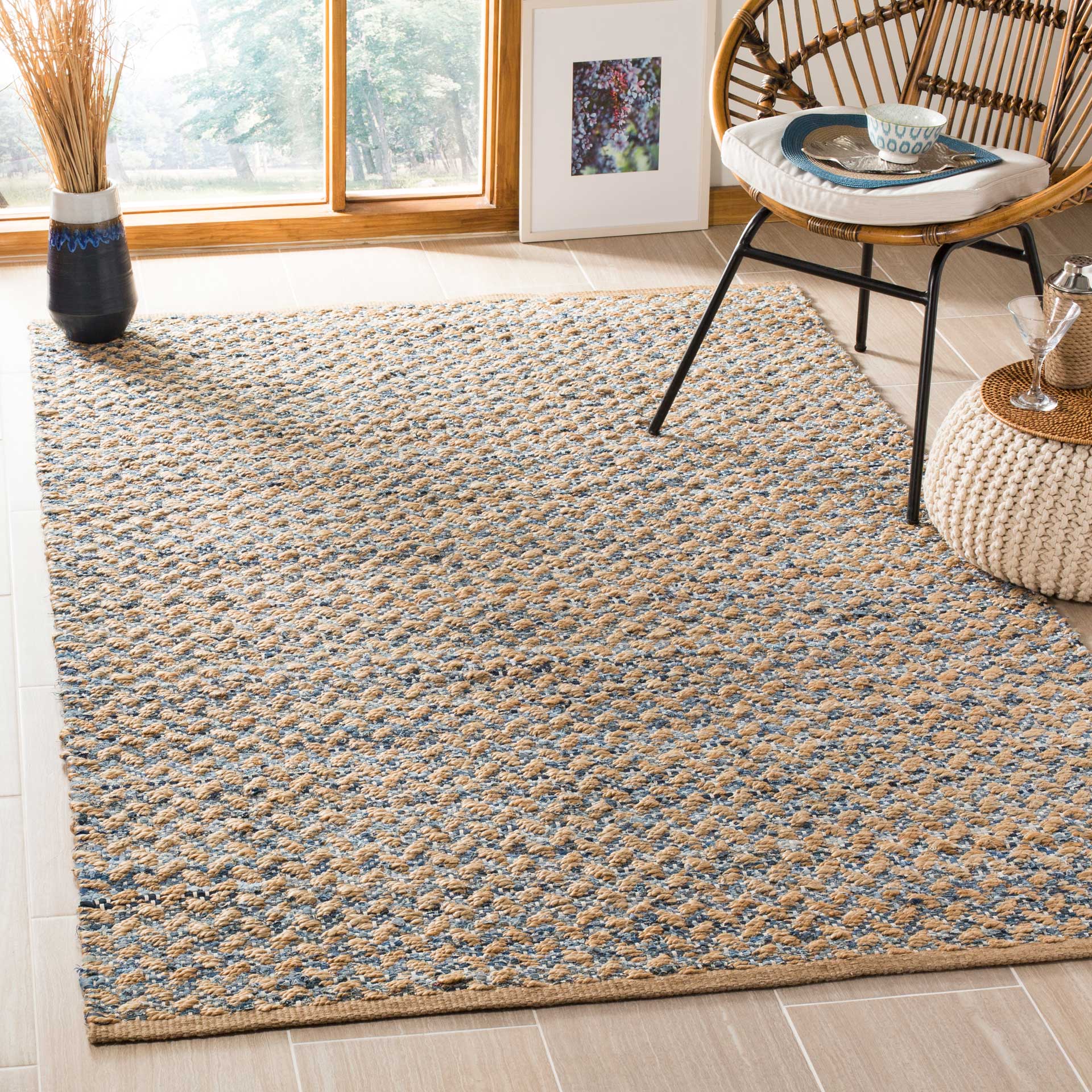 Cape Cod Blue/Natural Area Rug - Image 5