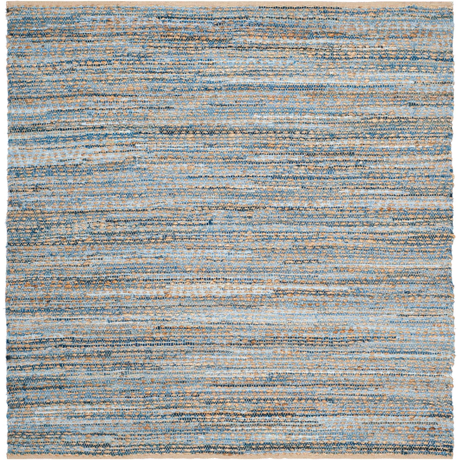 Cape Cod Diamond Natural/Blue Area Rug - Image 3