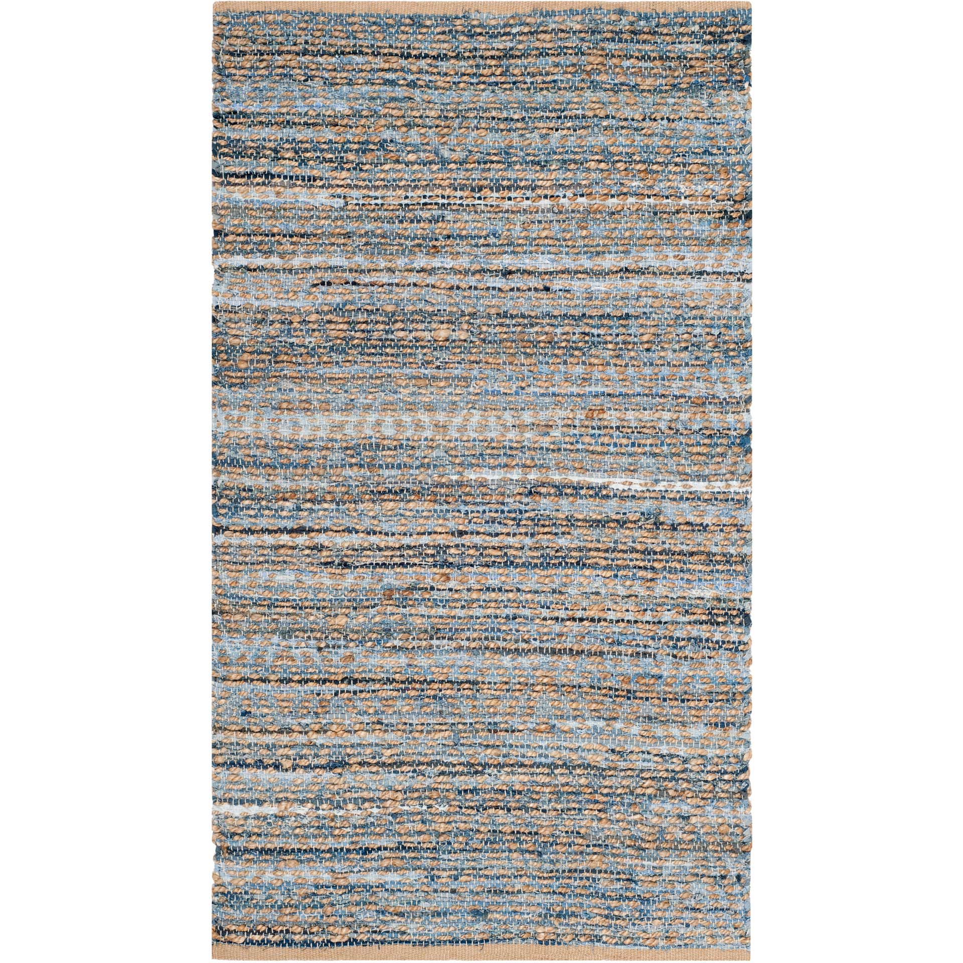 Cape Cod Diamond Natural/Blue Area Rug - Image 4