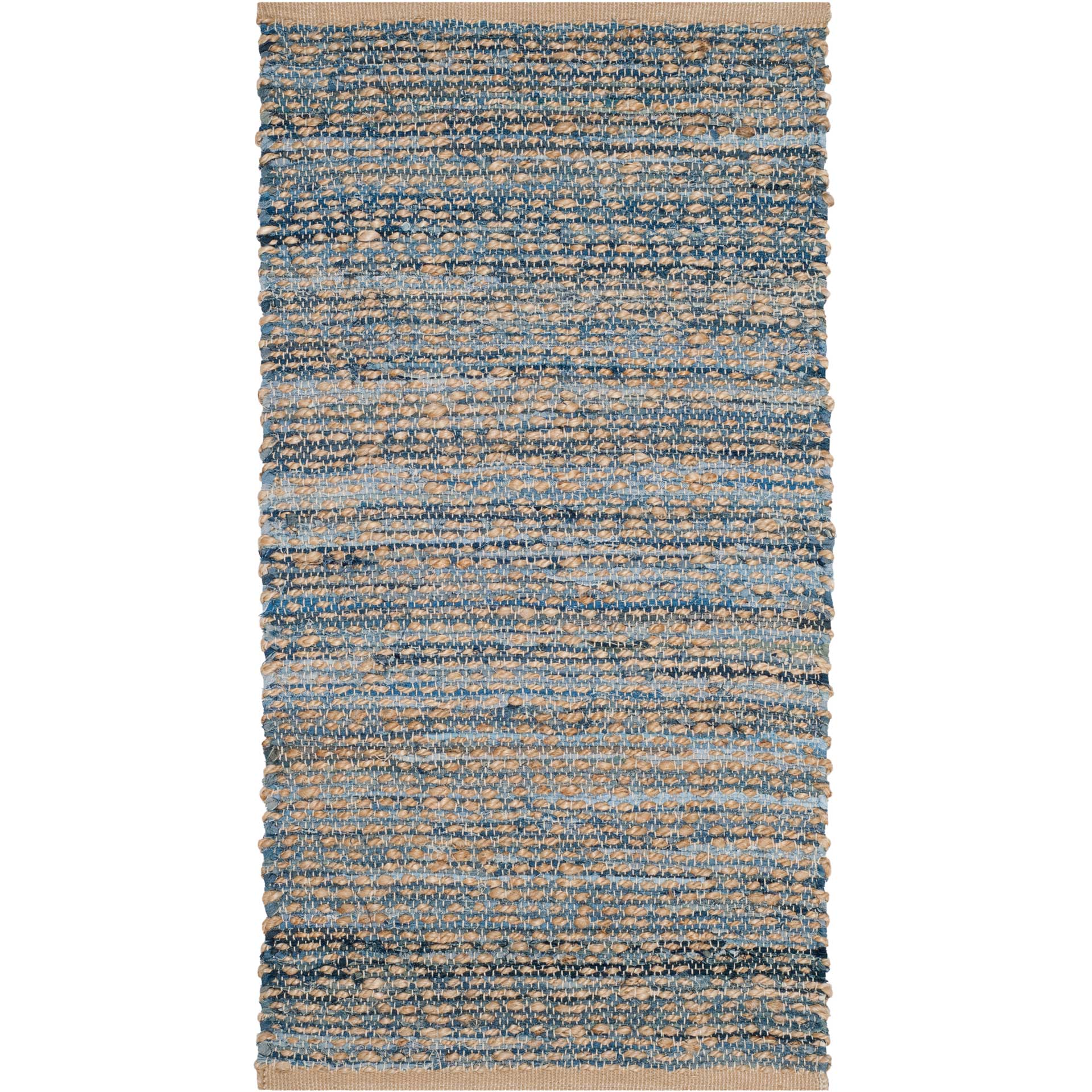 Cape Cod Diamond Natural/Blue Area Rug - Image 5